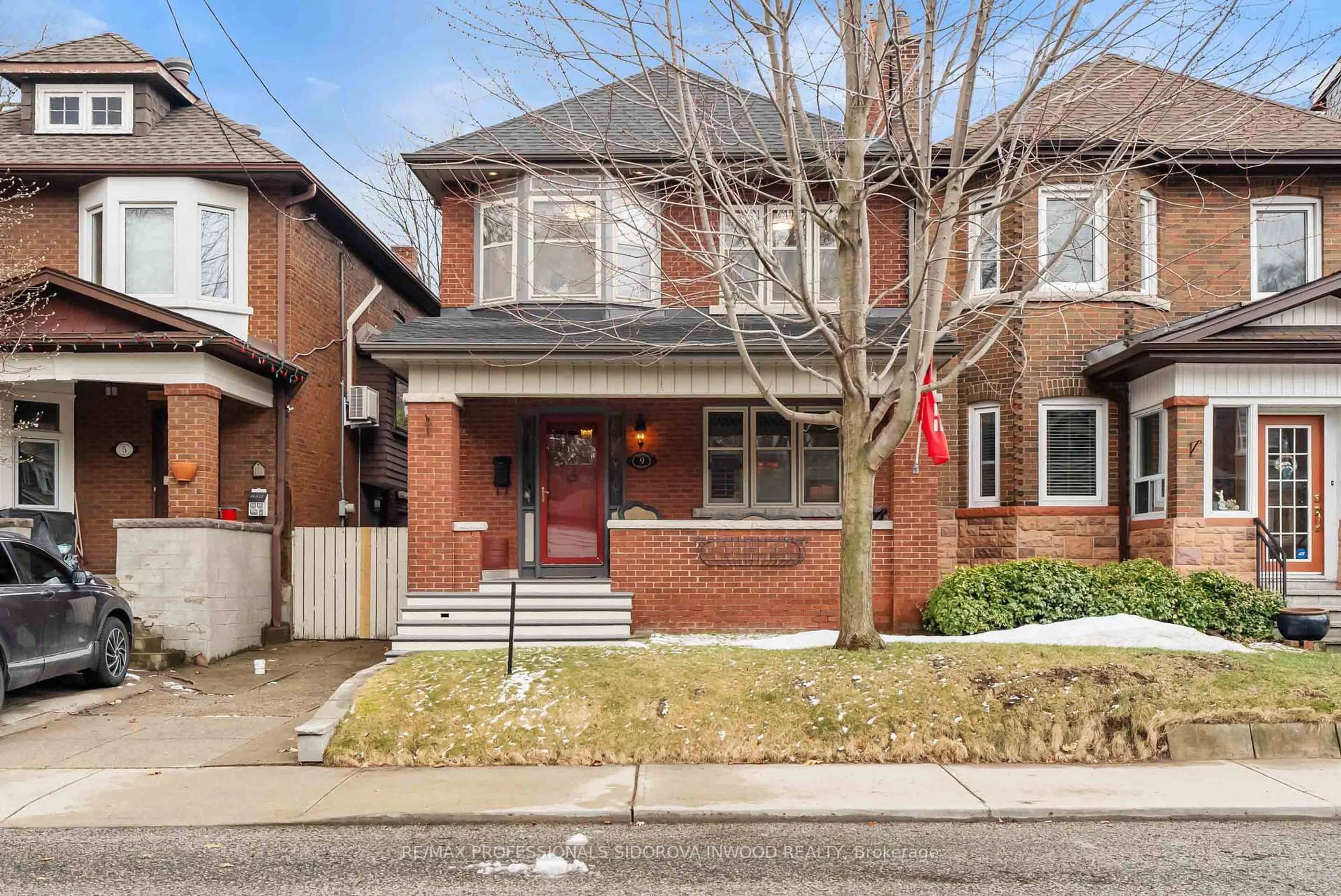 Home with brick exterior material, street for 9 Nelles Ave, Toronto Ontario M6S 1T6