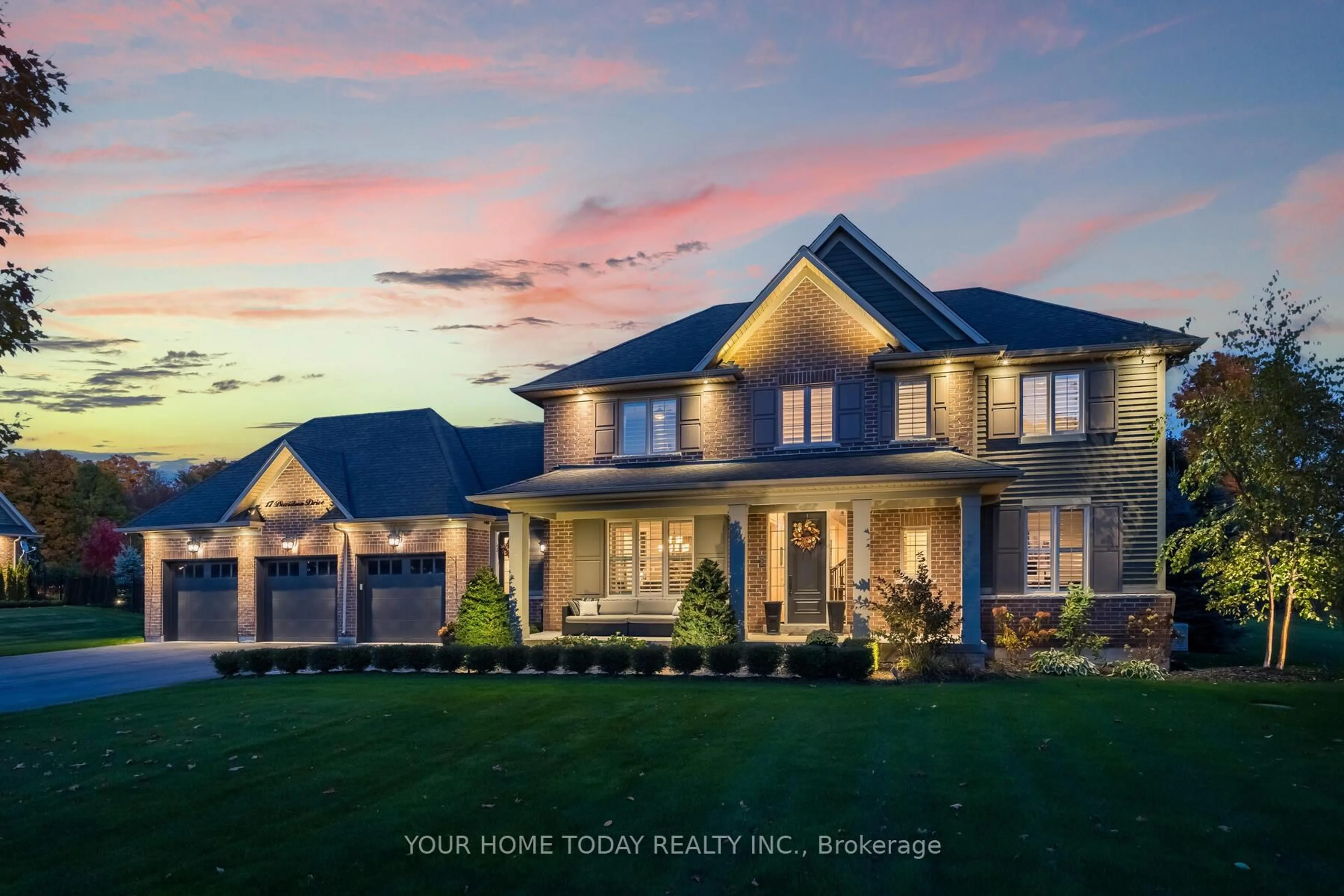 Home with brick exterior material, street for 17 Davidson Dr, Halton Hills Ontario L7J 0A4