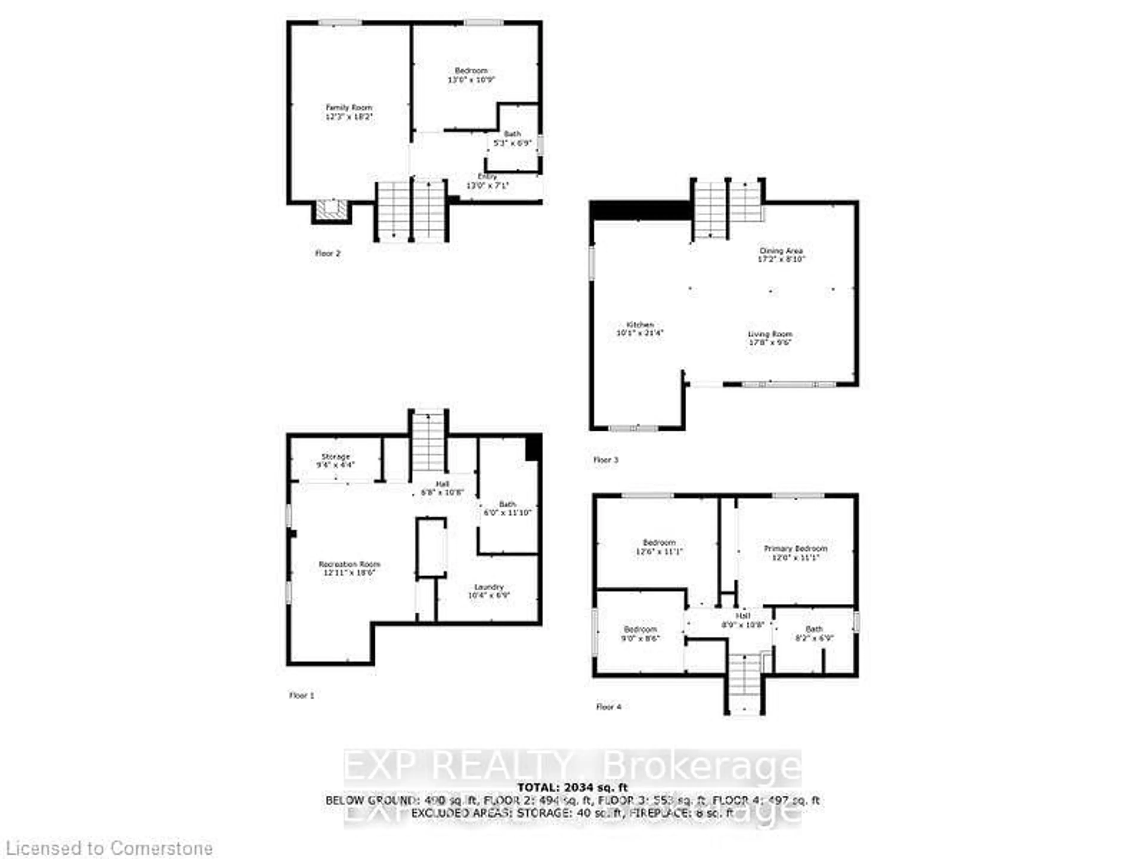 Floor plan for 669 Geneva Park Dr, Burlington Ontario L7N 3C2