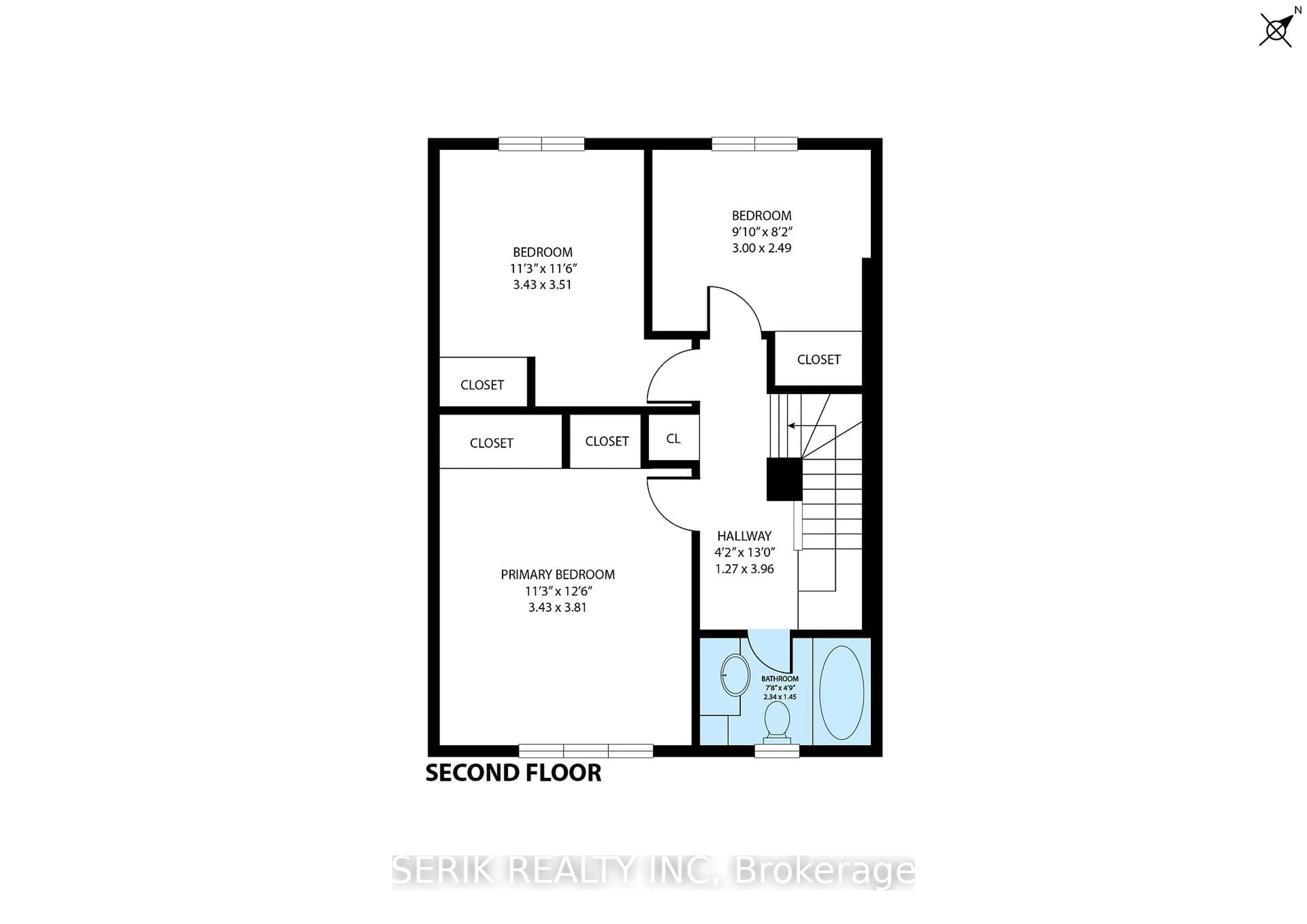Floor plan for 46 Primrose Cres, Brampton Ontario L6Z 1E3