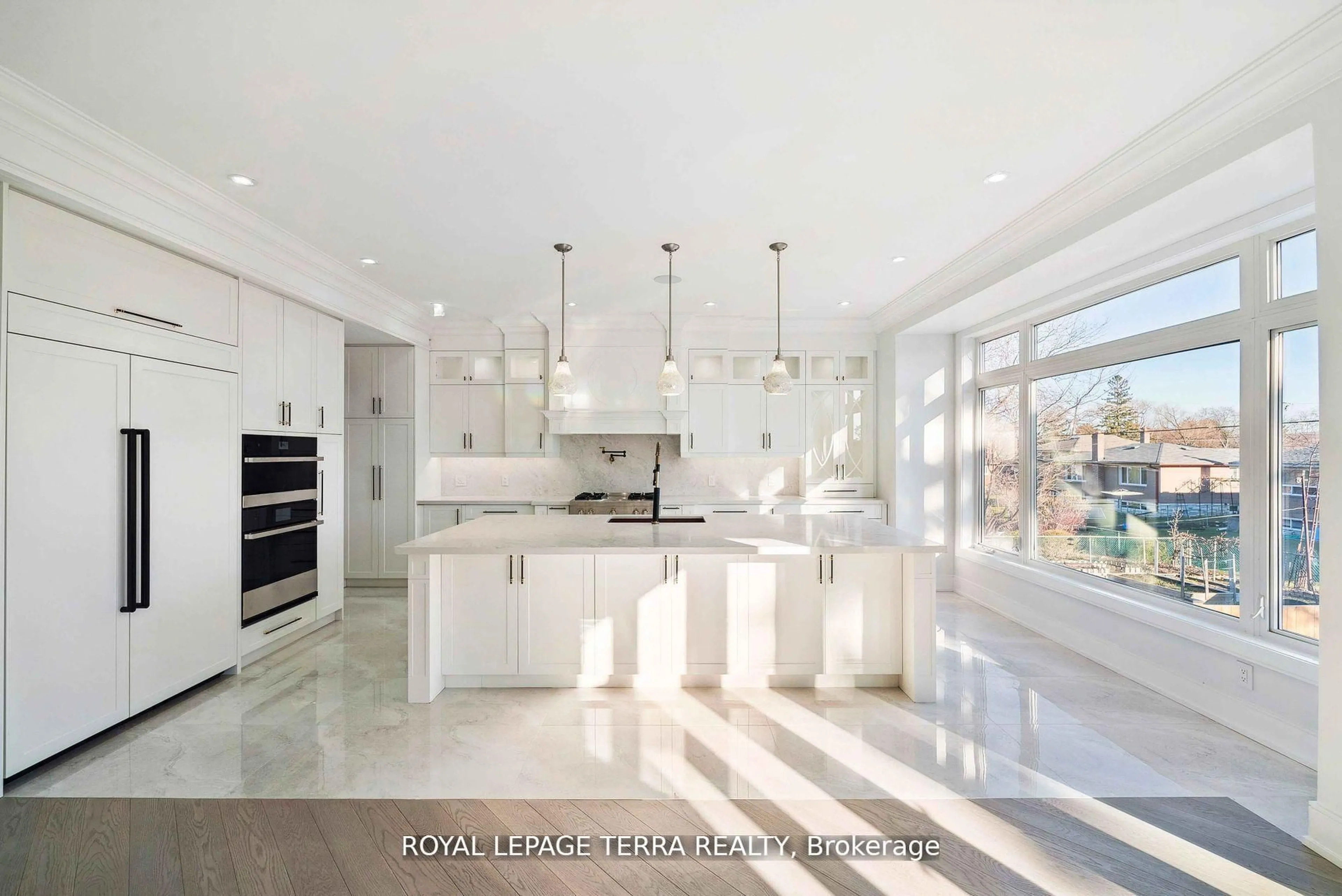 Contemporary kitchen, ceramic/tile floor for 309 Ranee Ave, Toronto Ontario M6A 1N9
