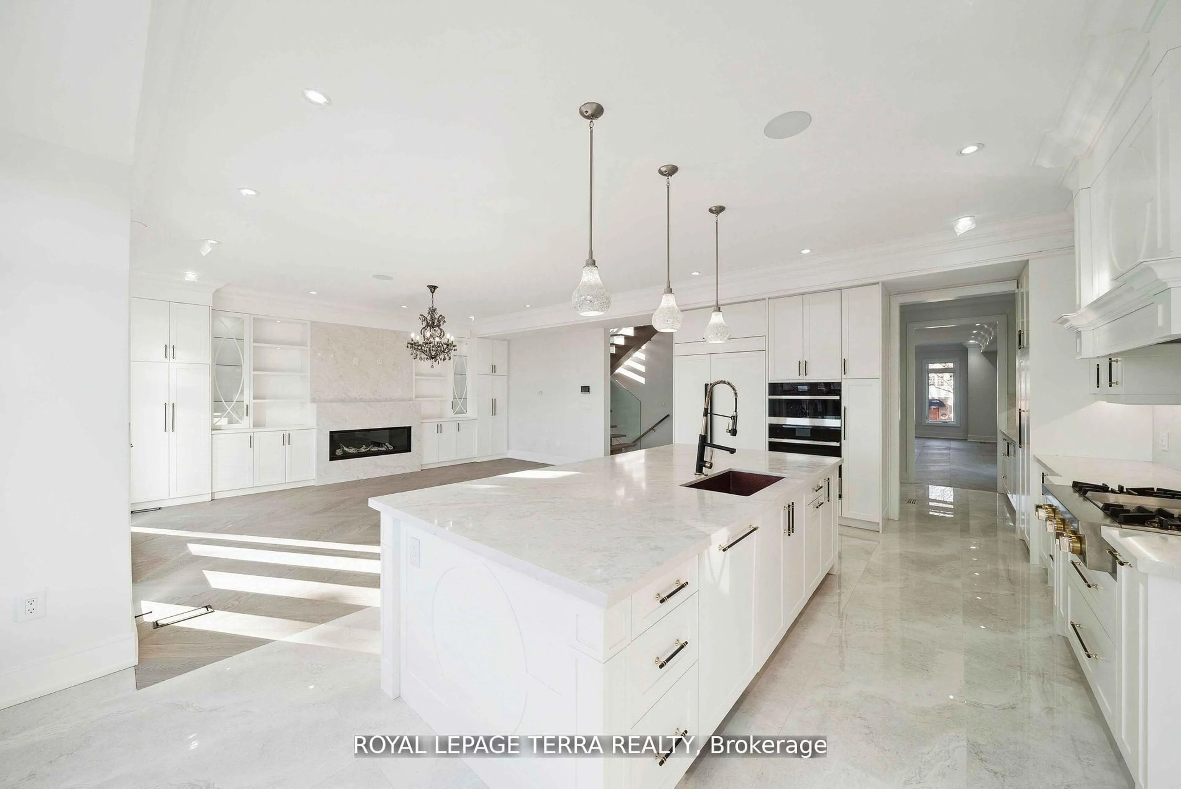 Contemporary kitchen, ceramic/tile floor for 309 Ranee Ave, Toronto Ontario M6A 1N9