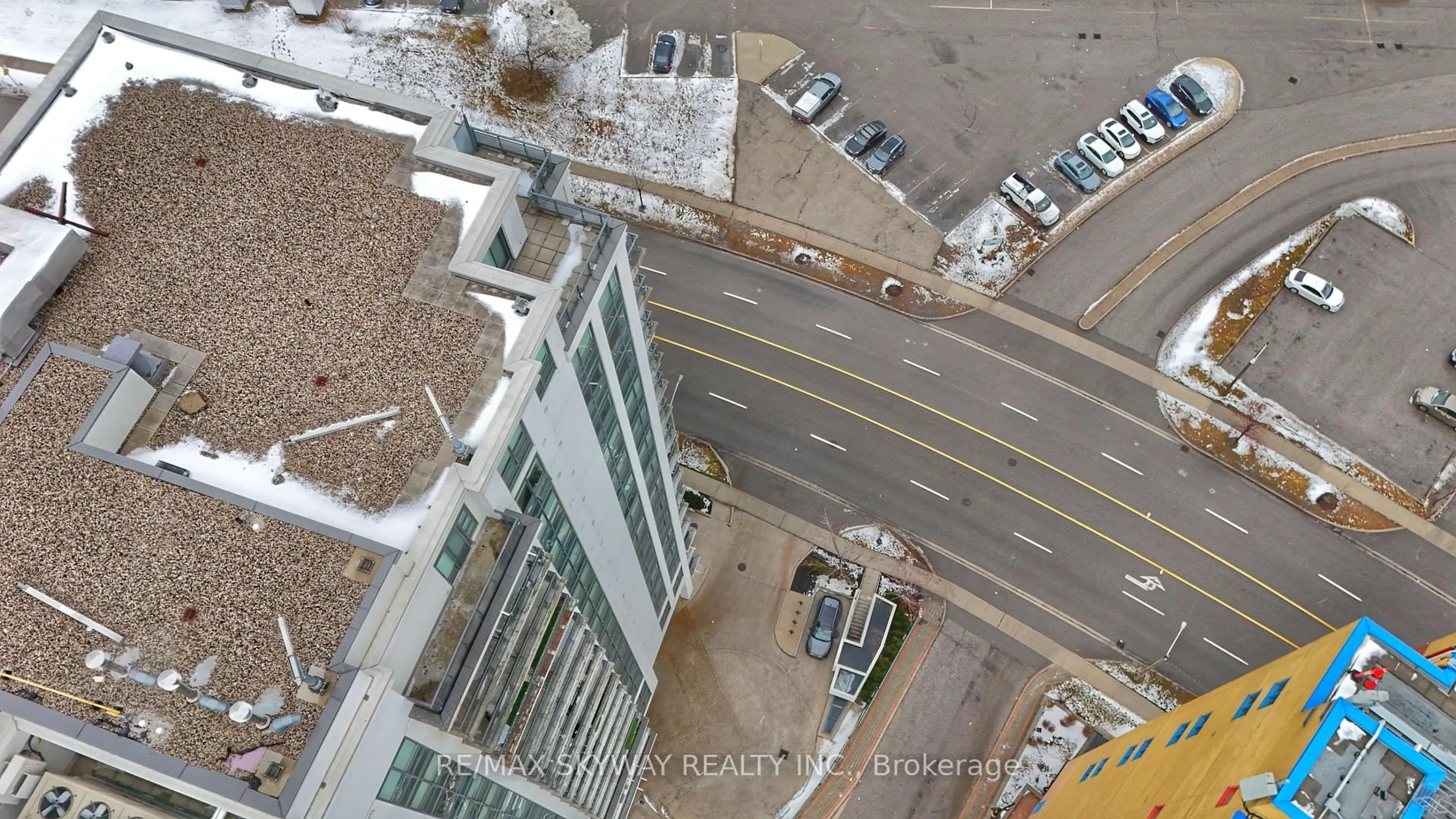 A pic from outside/outdoor area/front of a property/back of a property/a pic from drone, city buildings view from balcony for 840 Queens Plate Dr #912, Toronto Ontario M9W 7J9