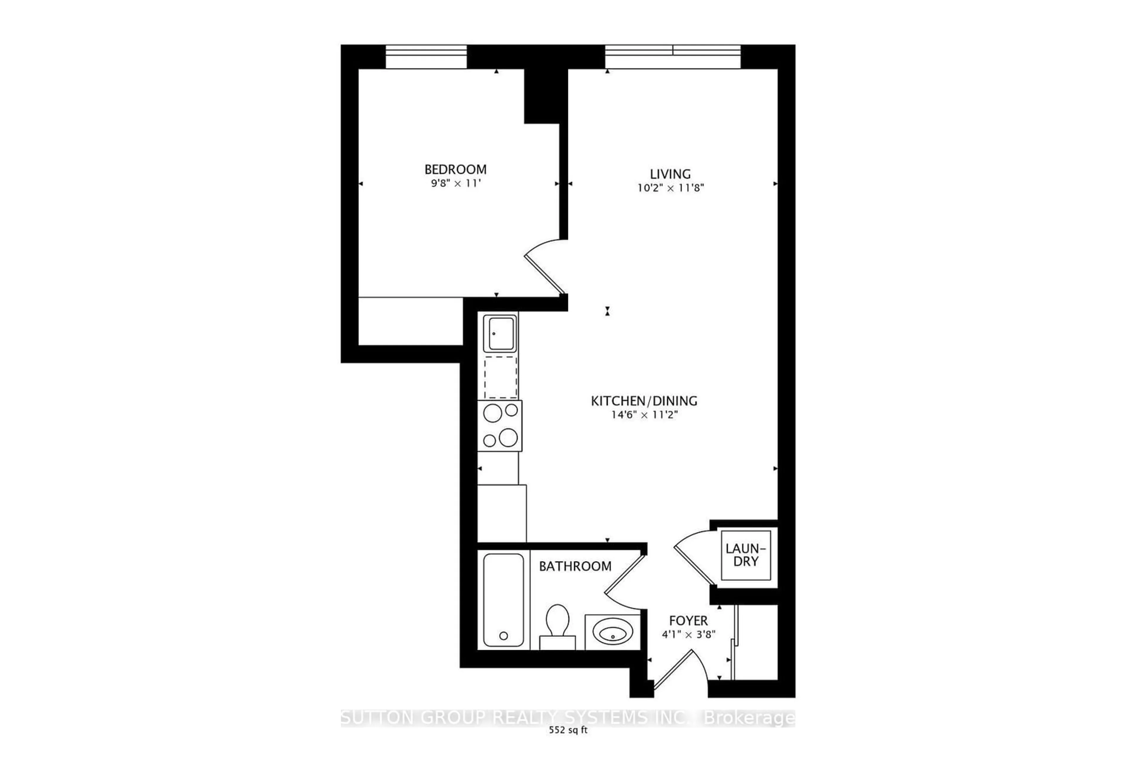 Floor plan for 60 Heintzman St #728, Toronto Ontario M6P 5A1