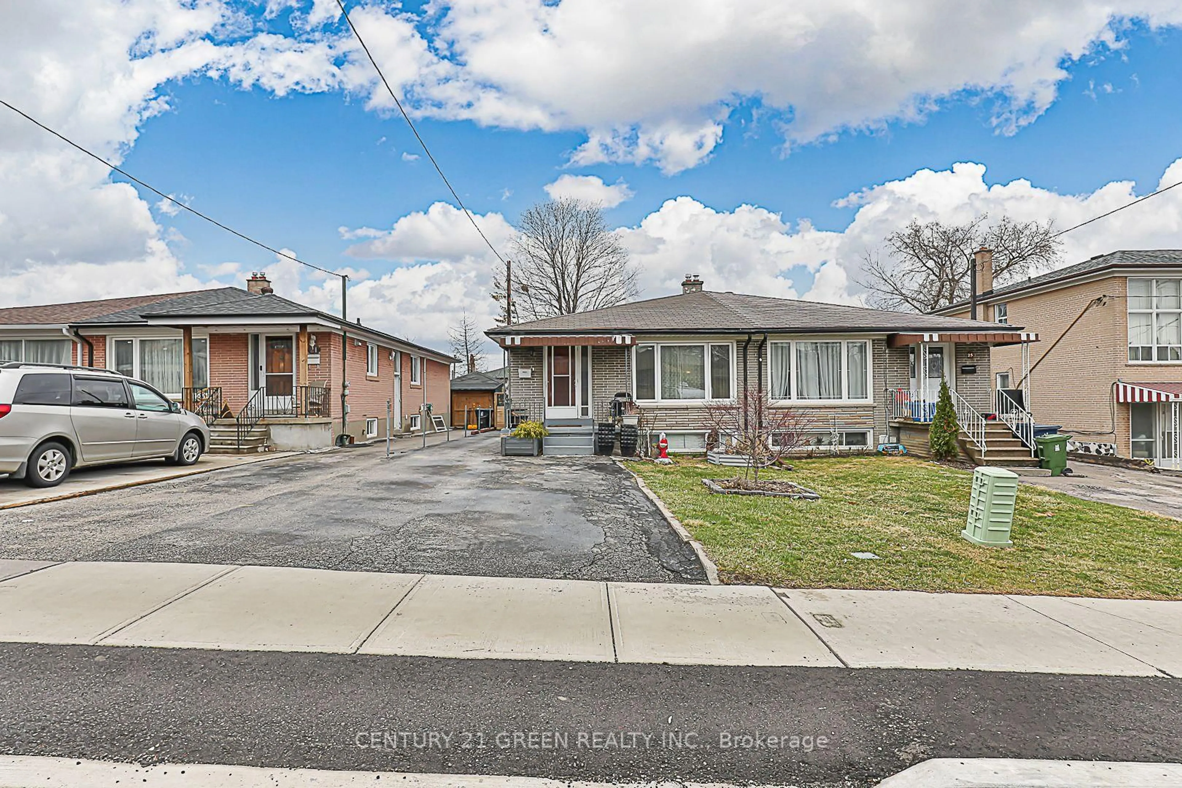 Home with brick exterior material, street for 23 Chalkfarm Dr, Toronto Ontario M3L 1L1