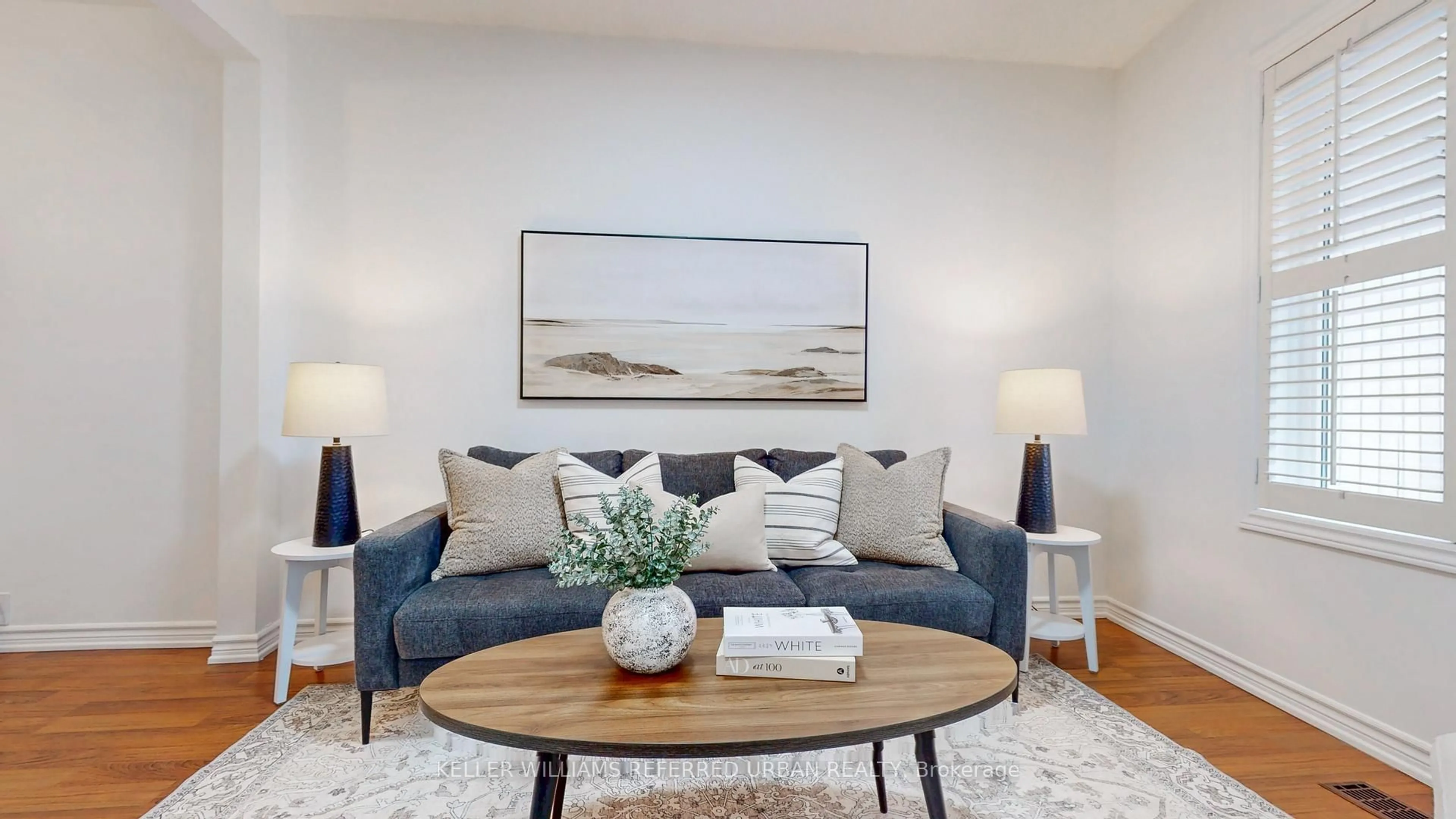 Living room with furniture, wood/laminate floor for 1269 Davenport Rd, Toronto Ontario M6H 2H2