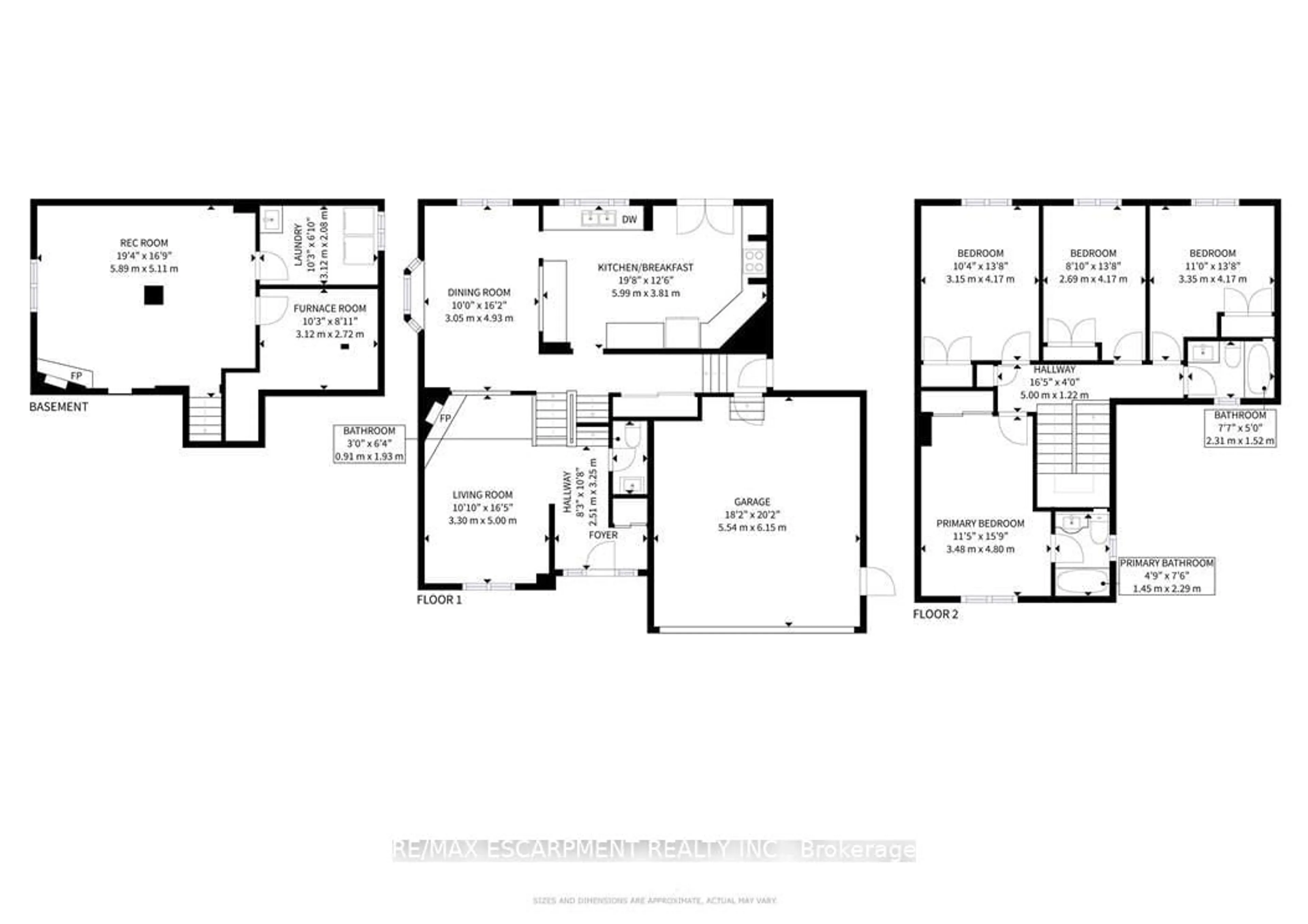 Floor plan for 2368 Cavendish Dr, Burlington Ontario L7P 3B8