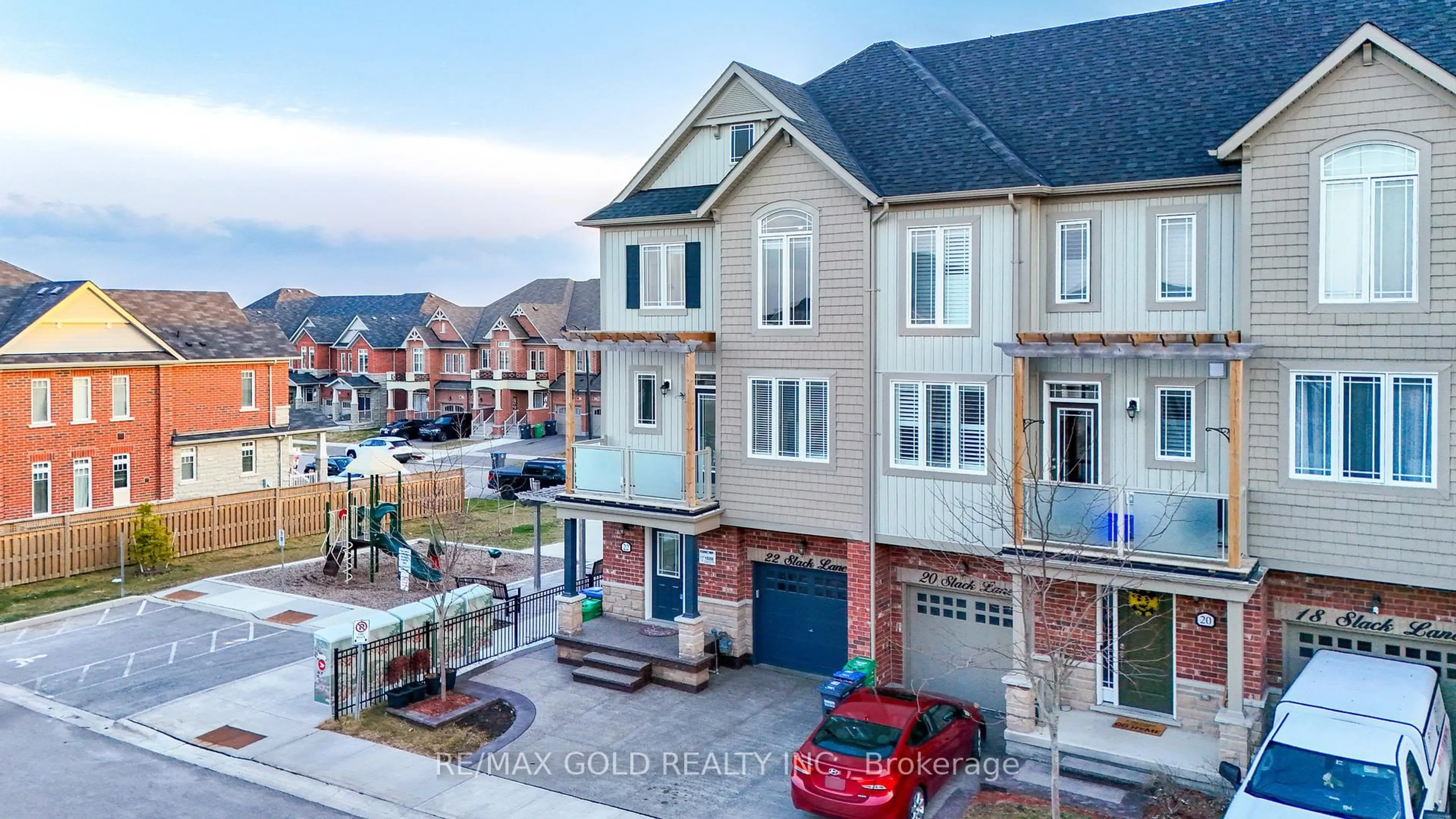A pic from outside/outdoor area/front of a property/back of a property/a pic from drone, street for 22 Slack Lane, Caledon Ontario L7C 4H2