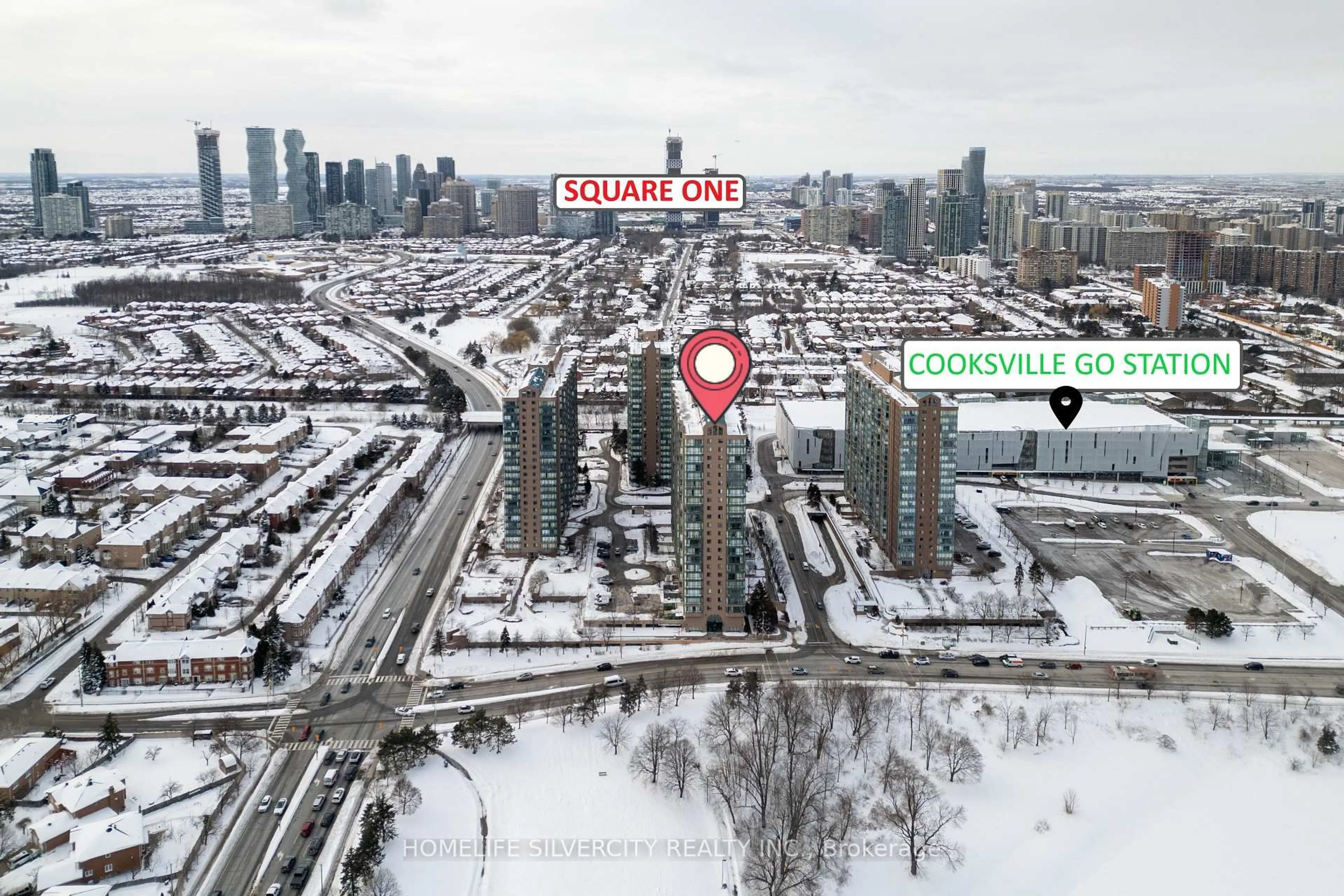 Picture of a map for 145 Hillcrest Ave #913, Mississauga Ontario L5B 3Z1