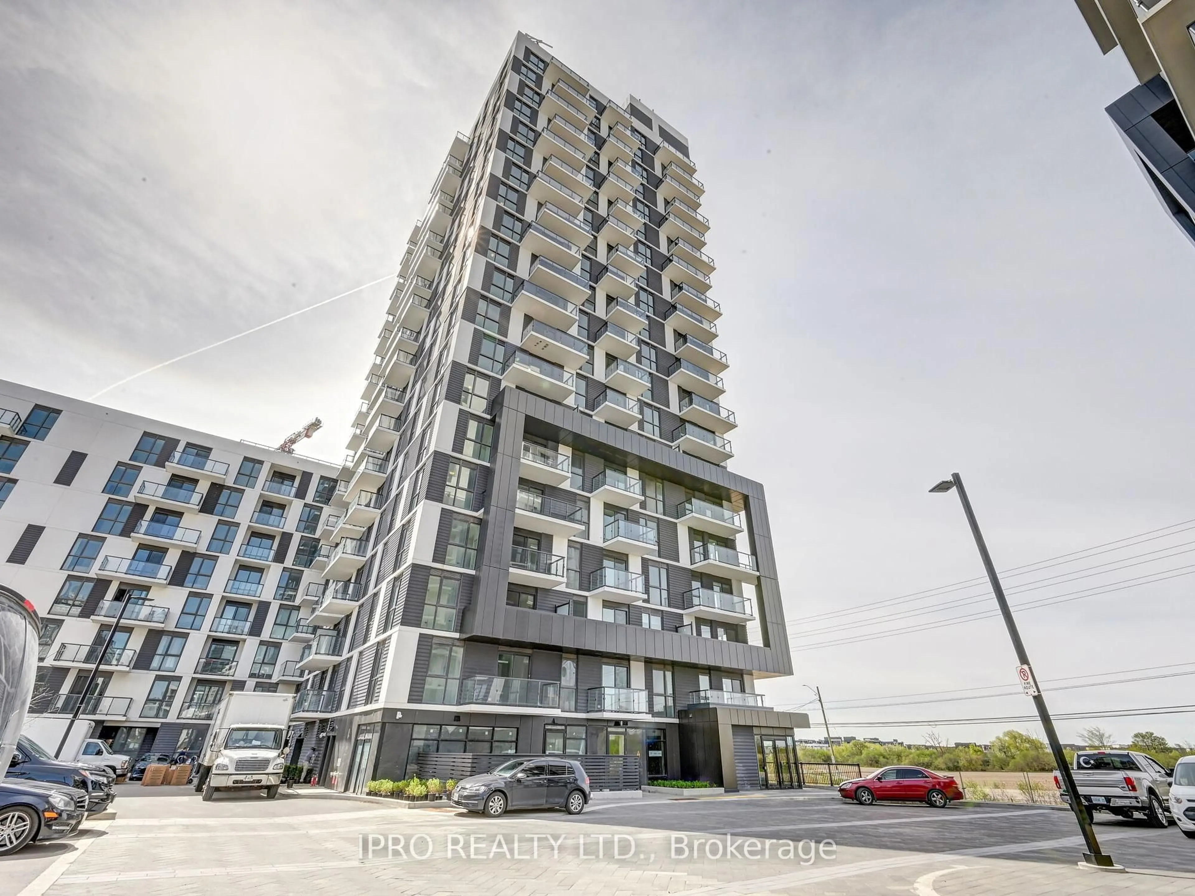 A pic from outside/outdoor area/front of a property/back of a property/a pic from drone, building for 335 Wheat Boom Dr #603, Oakville Ontario L6H 7Y1