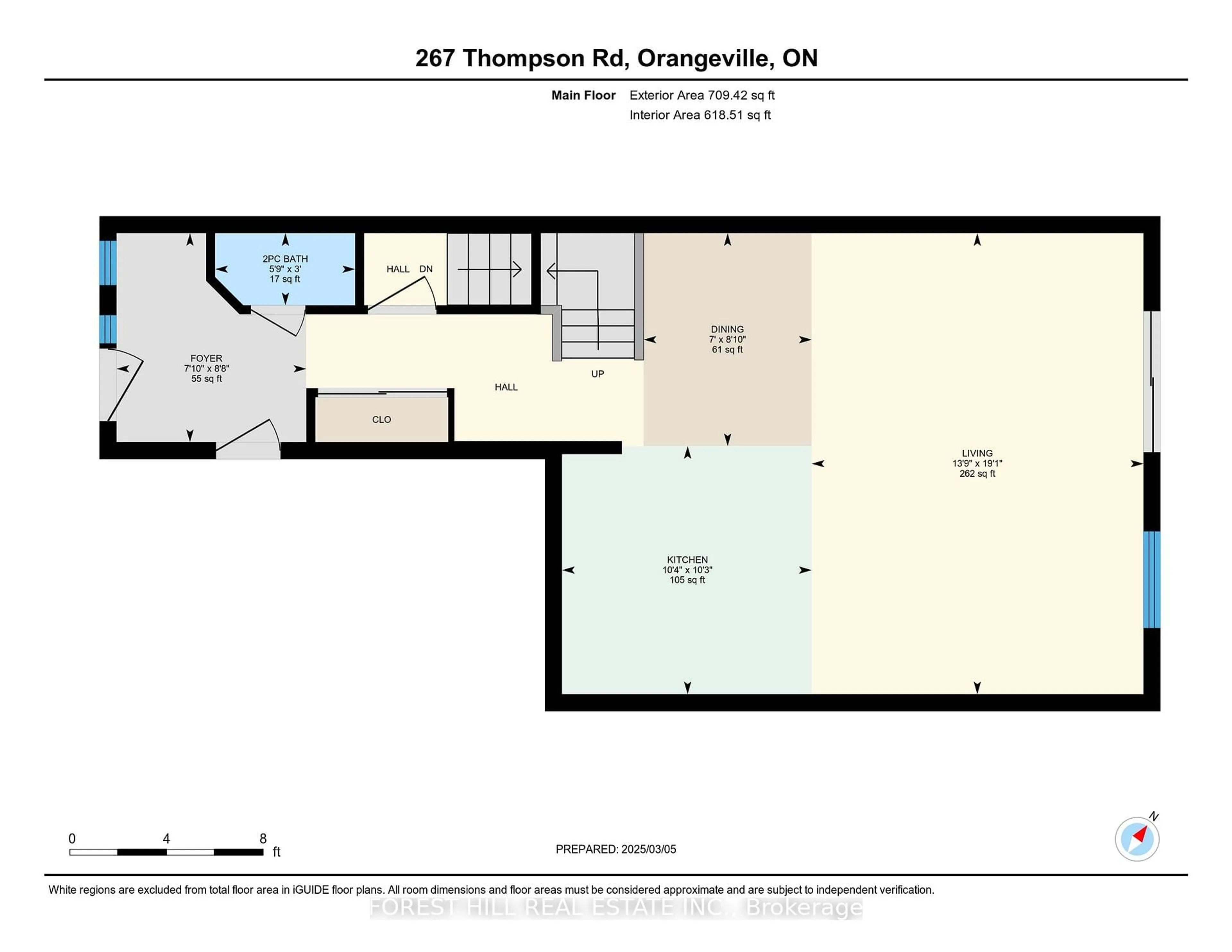 Floor plan for 267 Thompson Rd, Orangeville Ontario L9W 4Z8