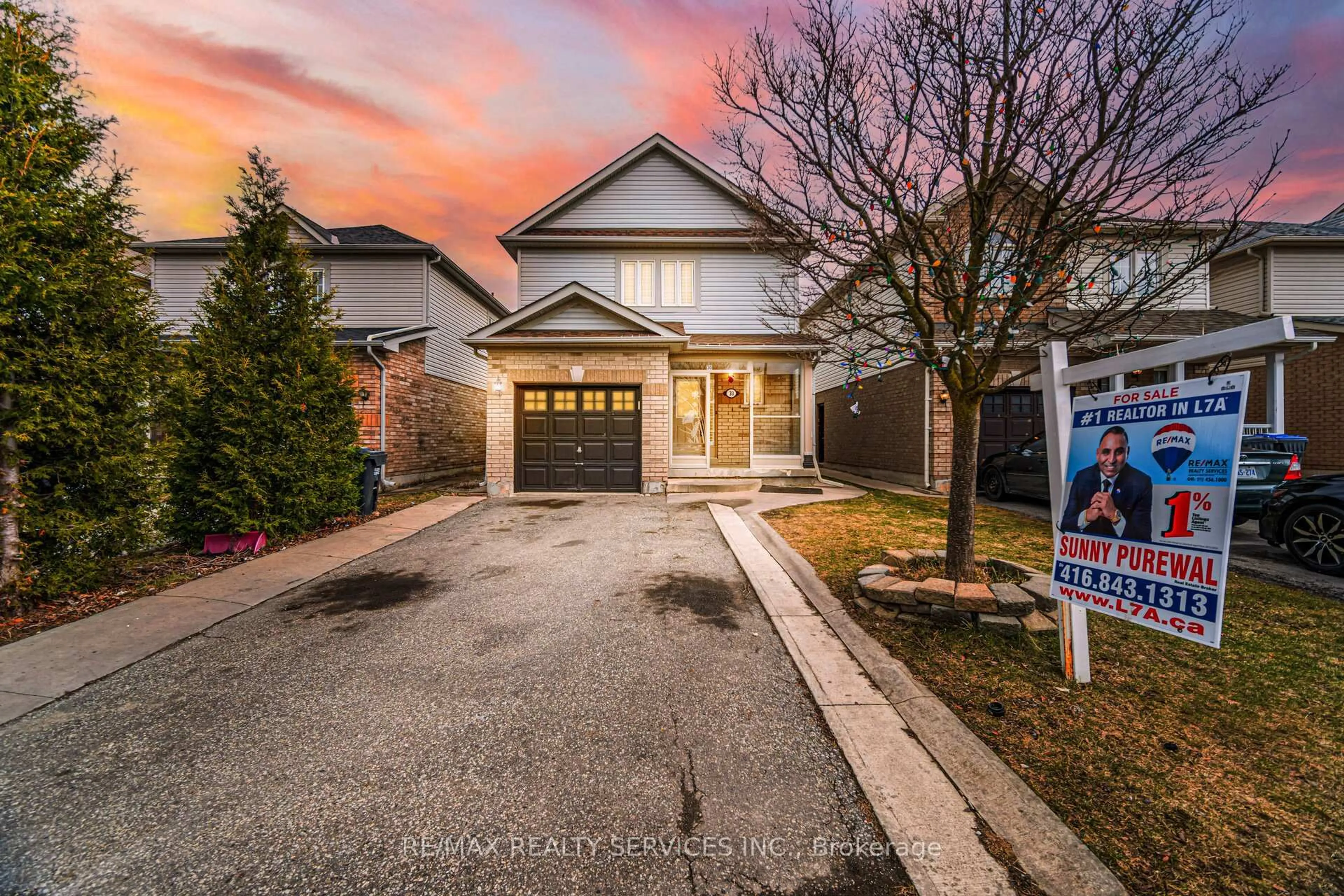 Home with brick exterior material, street for 30 Earl Grey Cres, Brampton Ontario L7A 2L1