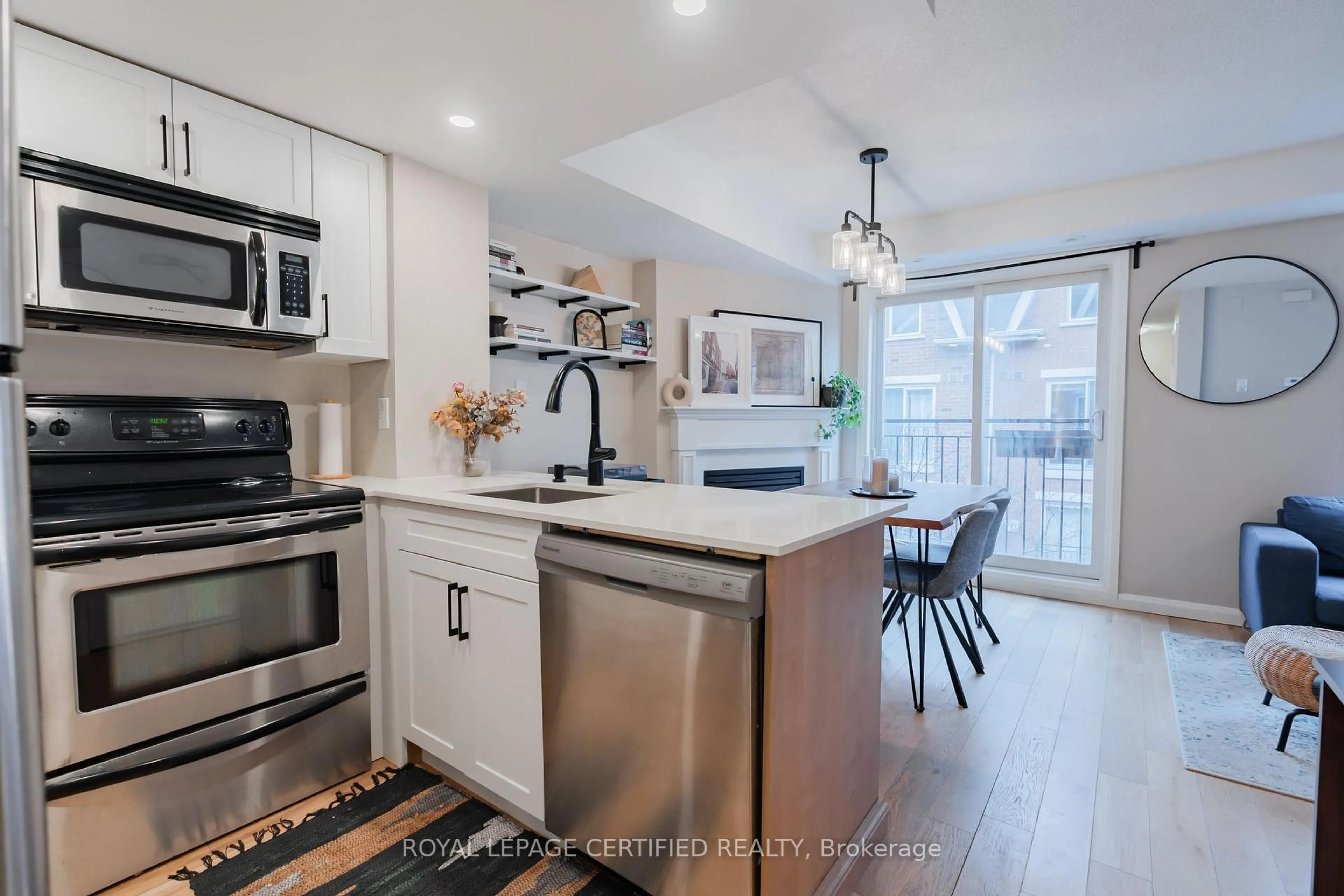 Open concept kitchen, unknown for 22 Laidlaw St #1222, Toronto Ontario M6K 1X2