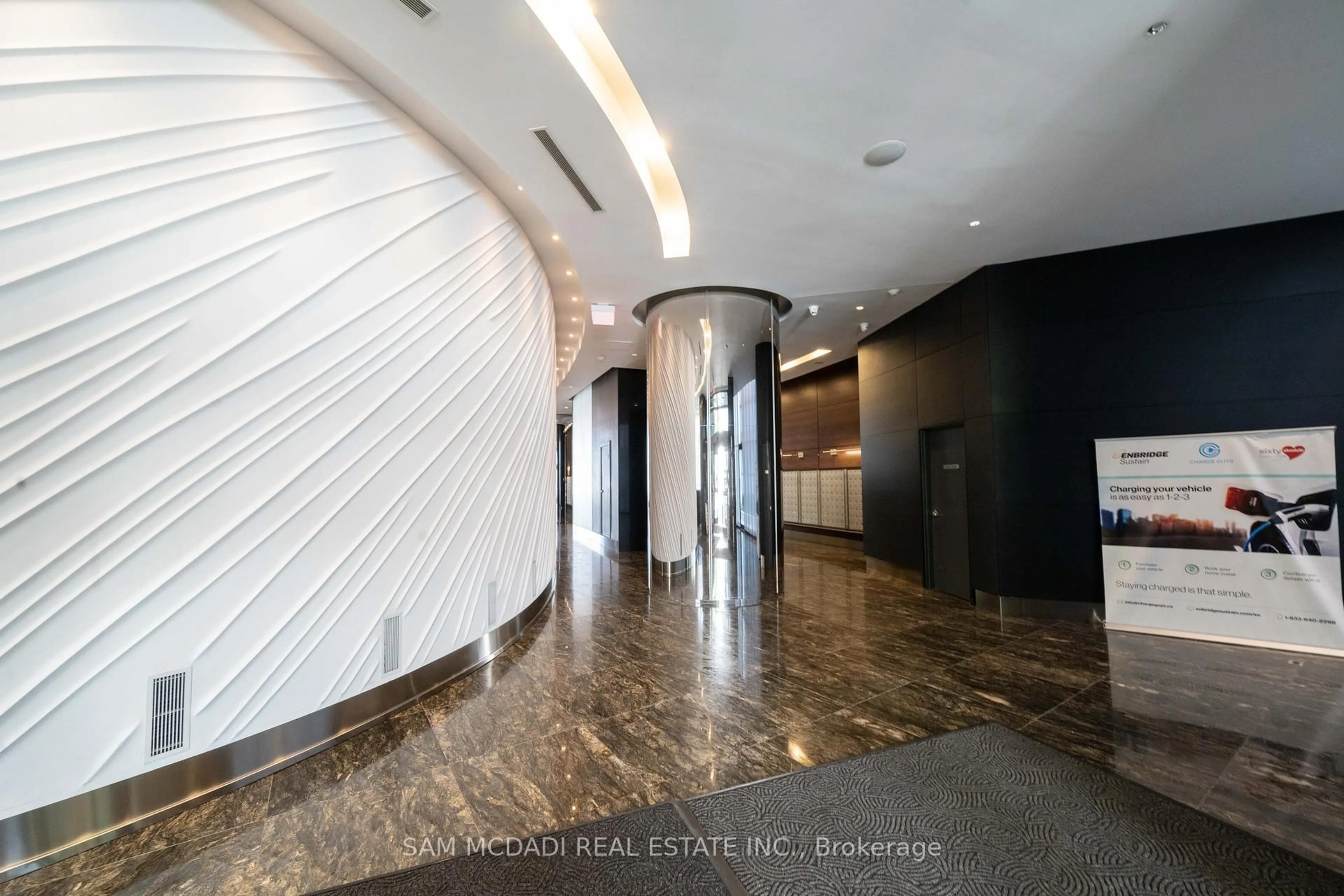 Indoor foyer for 60 Absolute Ave #1807, Mississauga Ontario L4Z 0A9