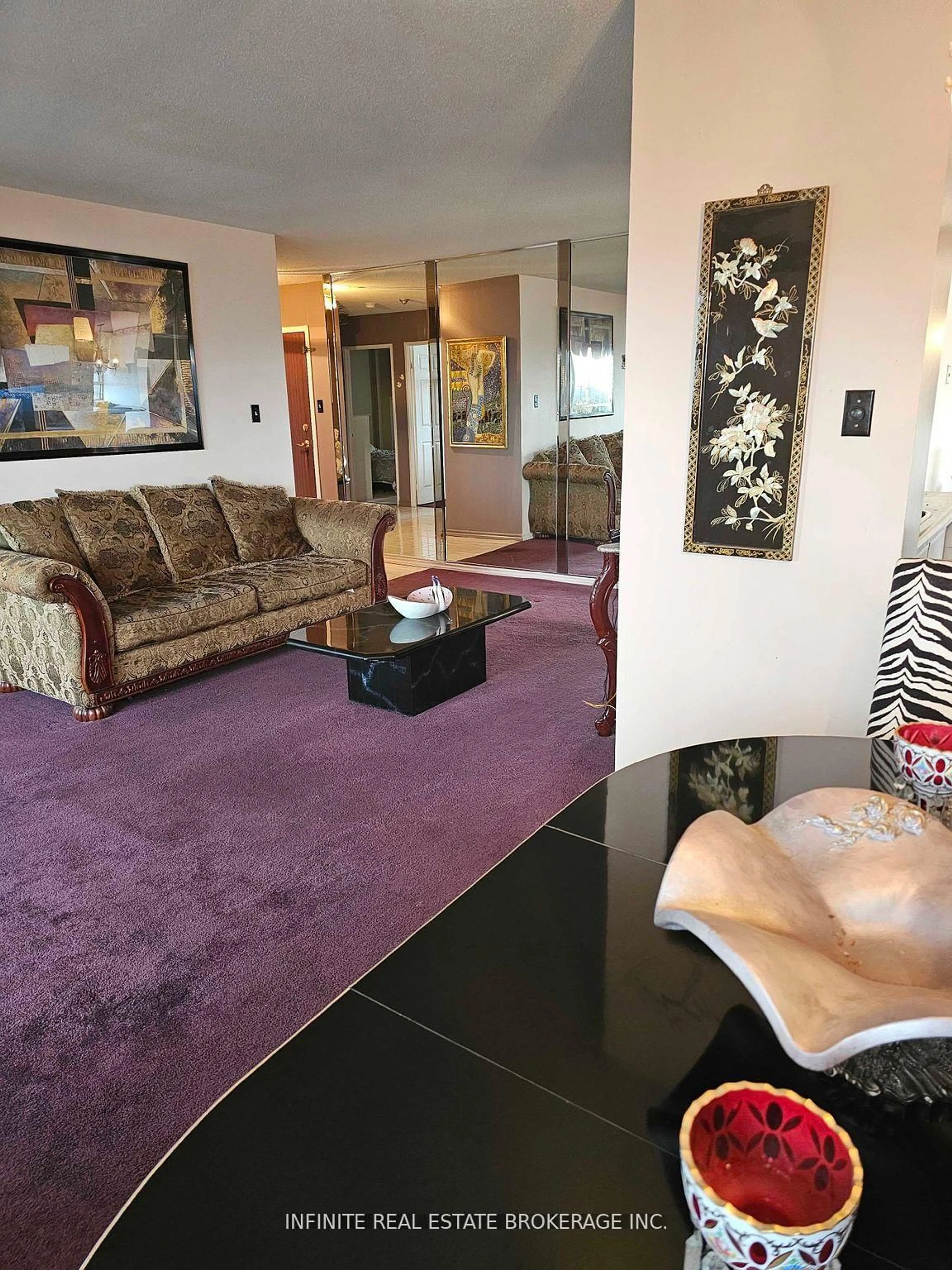 Living room with furniture, unknown for 100 County Court Blvd #409, Brampton Ontario L6W 3X1