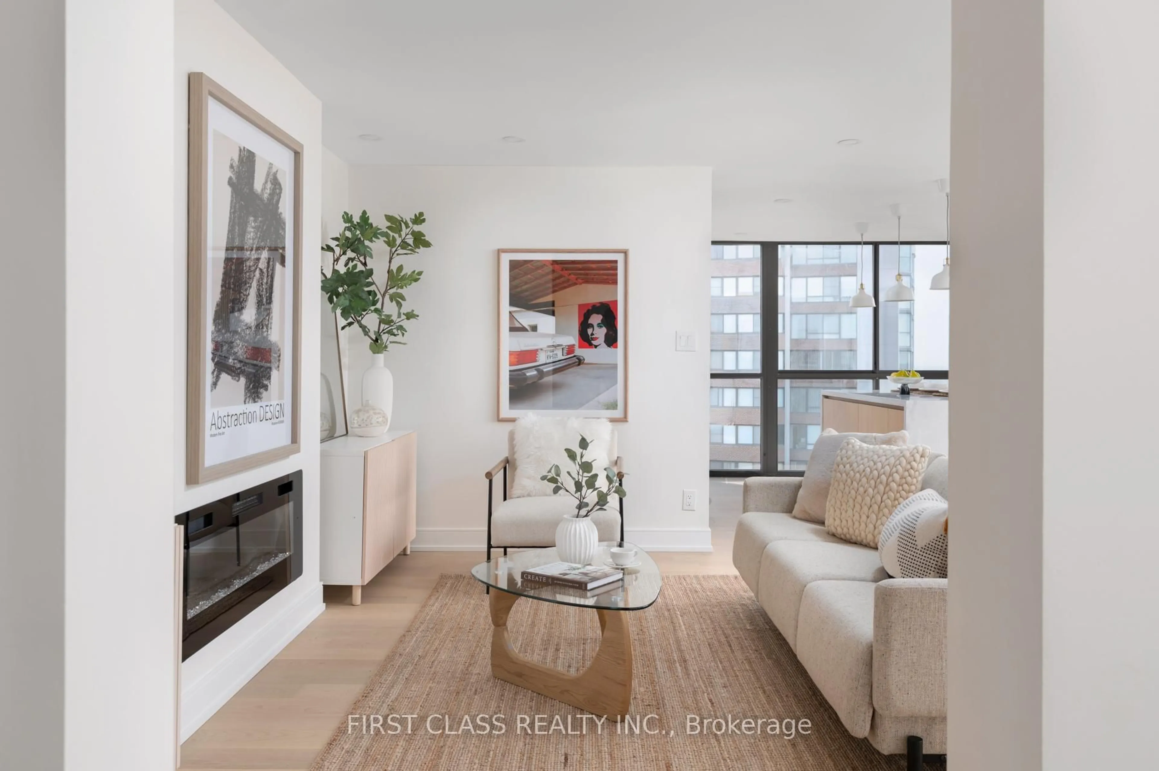 Living room with furniture, unknown for 1240 Marlborough Crt #808, Oakville Ontario L6H 3K7
