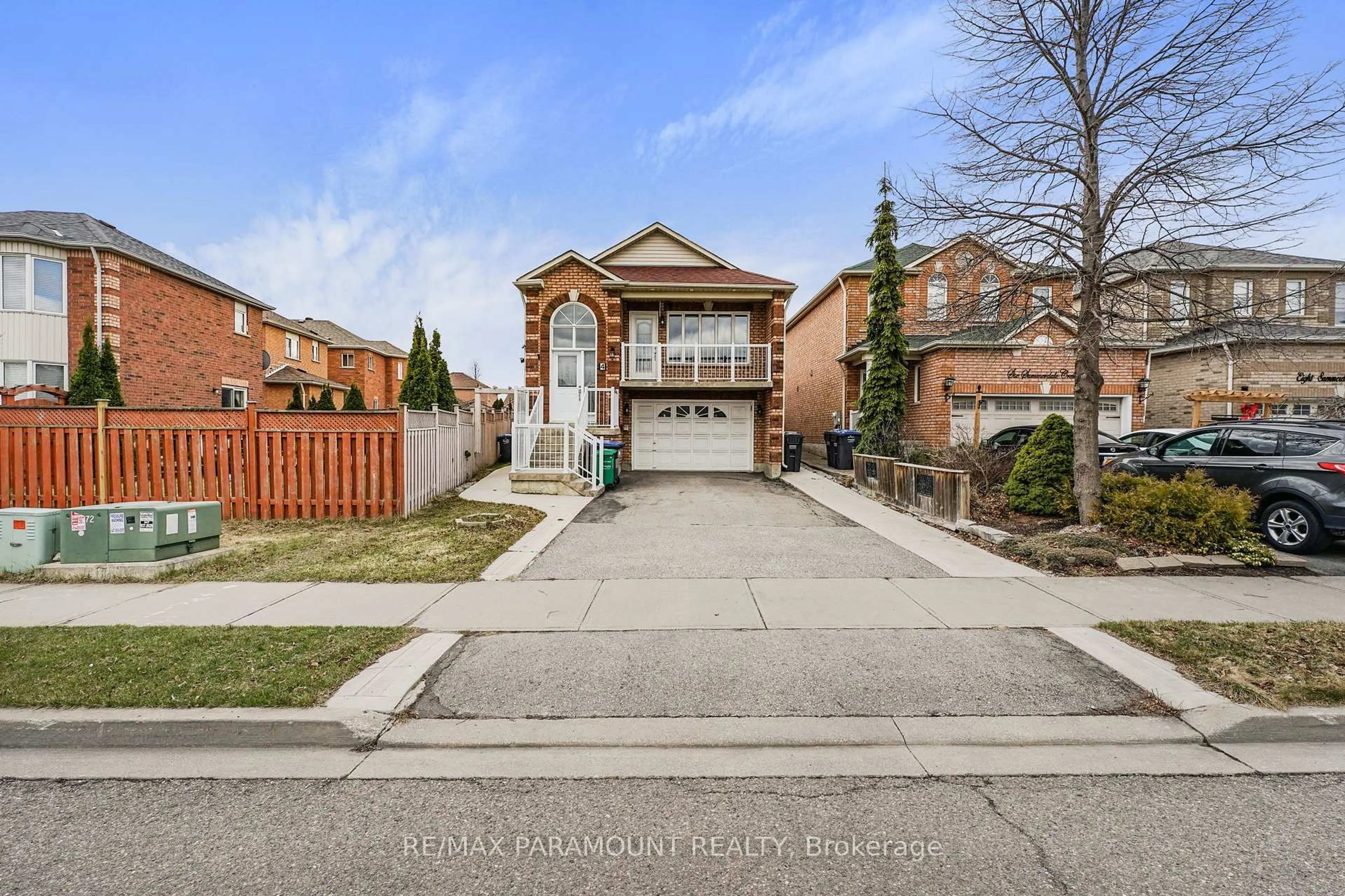 Home with brick exterior material, street for 4 Summerdale Cres, Brampton Ontario L6X 4V8