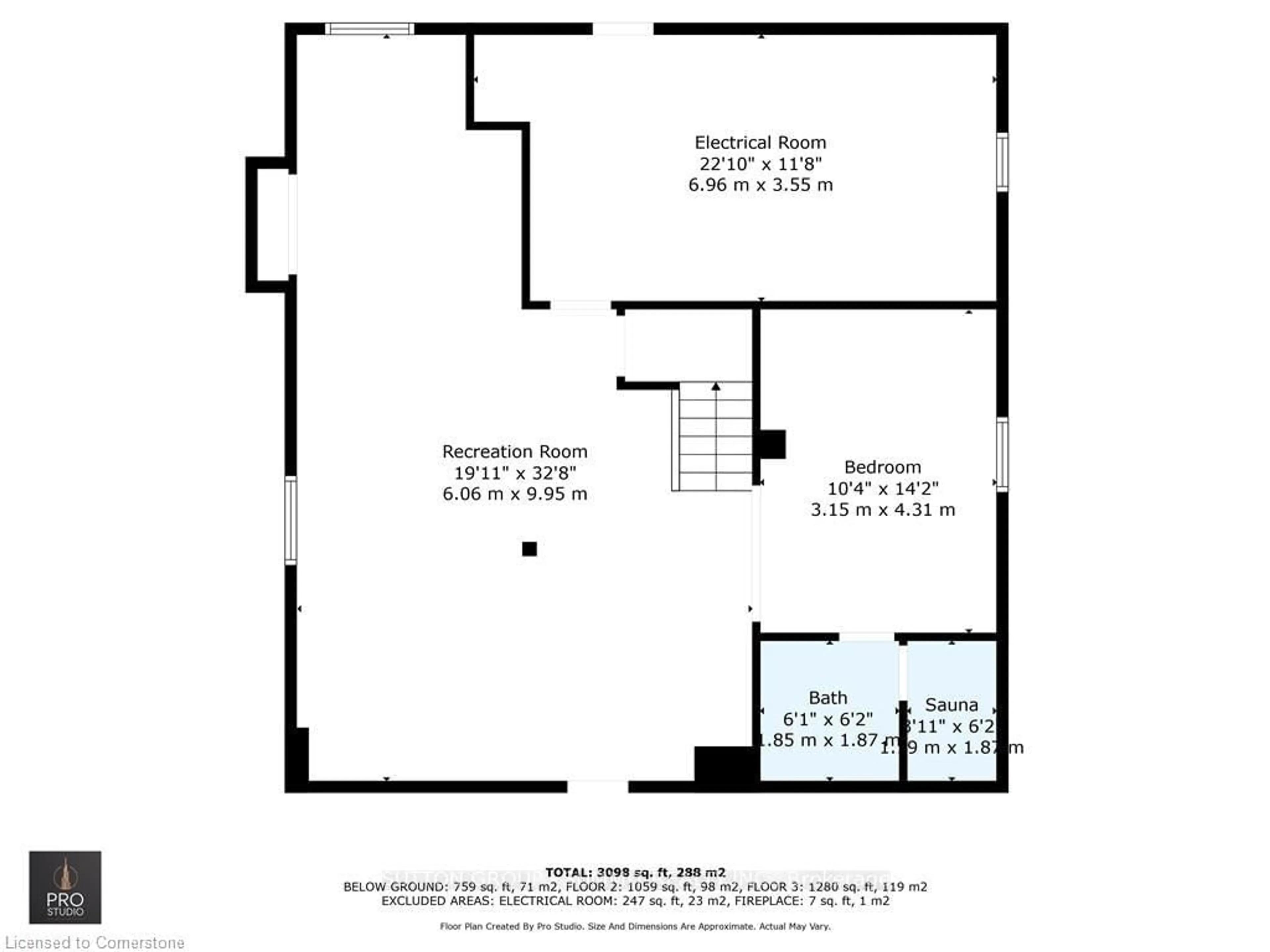 Floor plan for 19 BERWICK Ave, Brampton Ontario L6Z 3P7