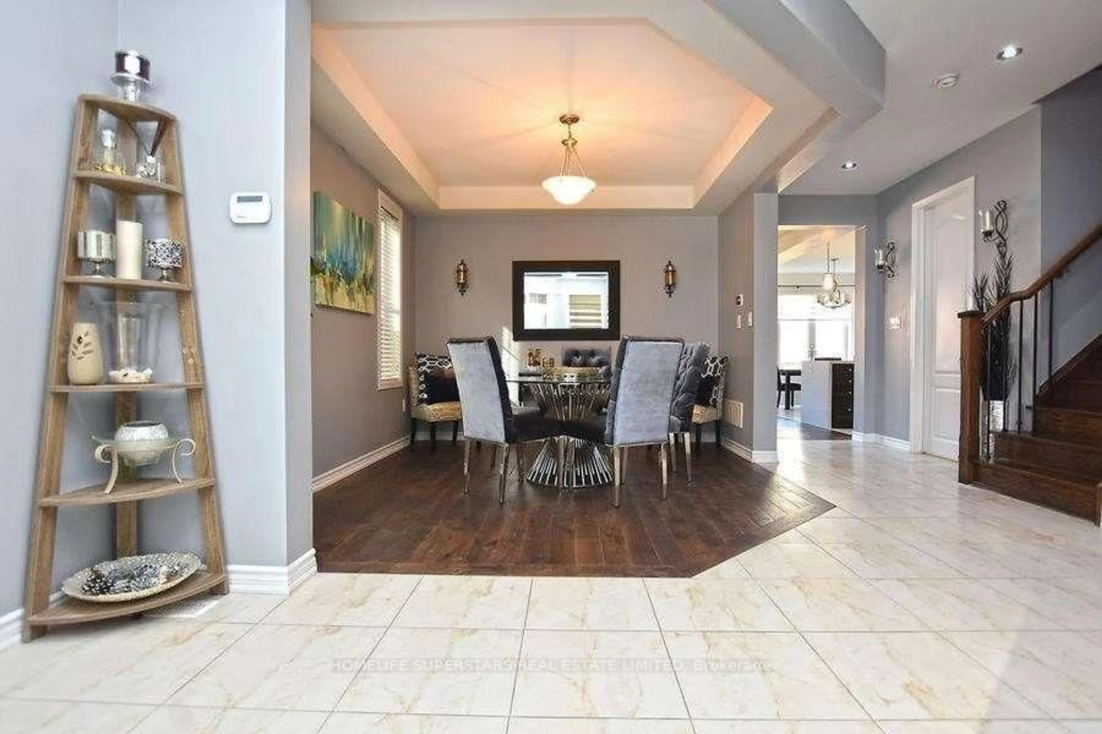 Dining room, ceramic/tile floor for 63 Enford Cres, Brampton Ontario L7A 4C7