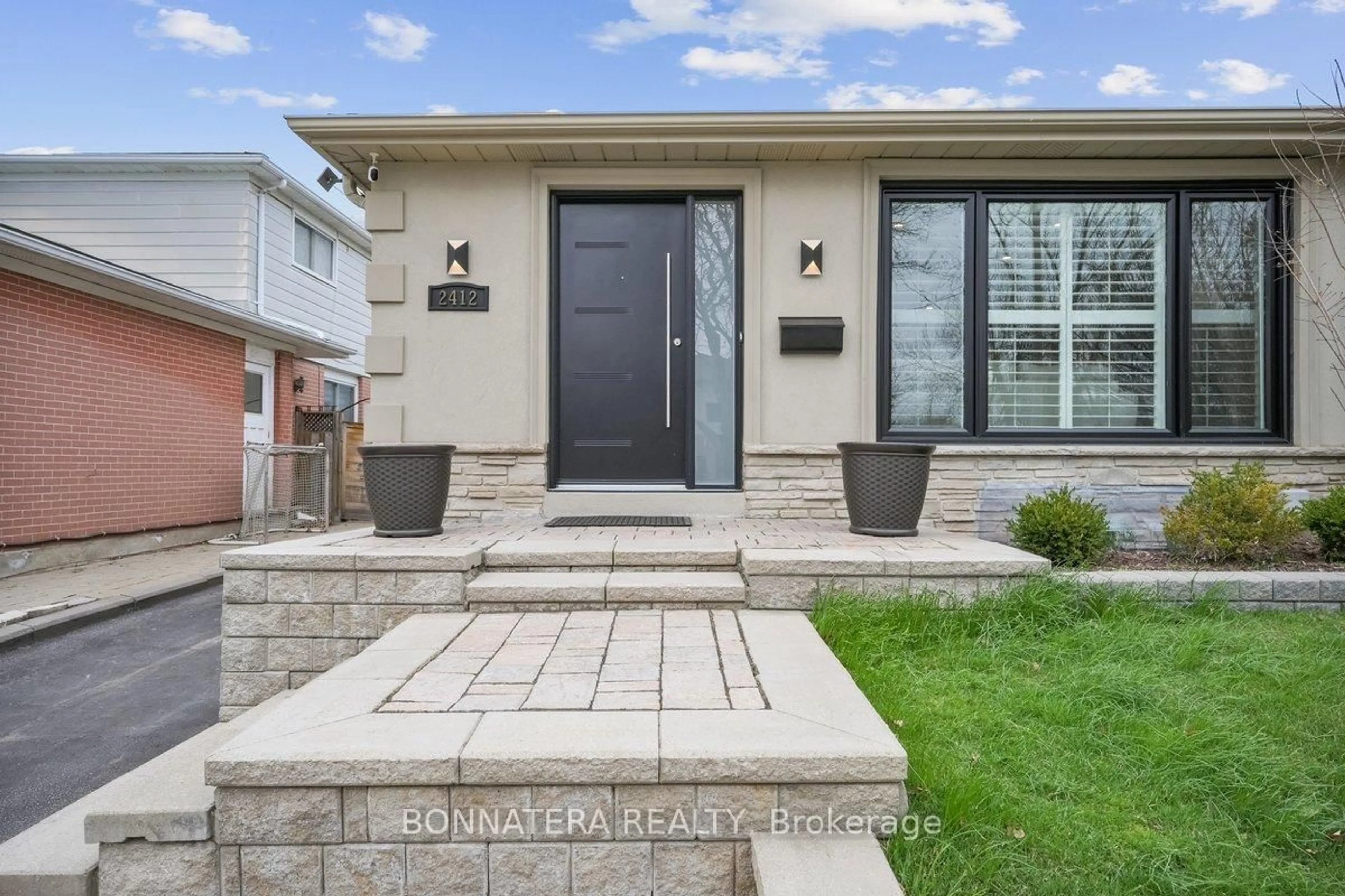 Home with brick exterior material, street for 2412 Barcella Cres, Mississauga Ontario L5K 1E2