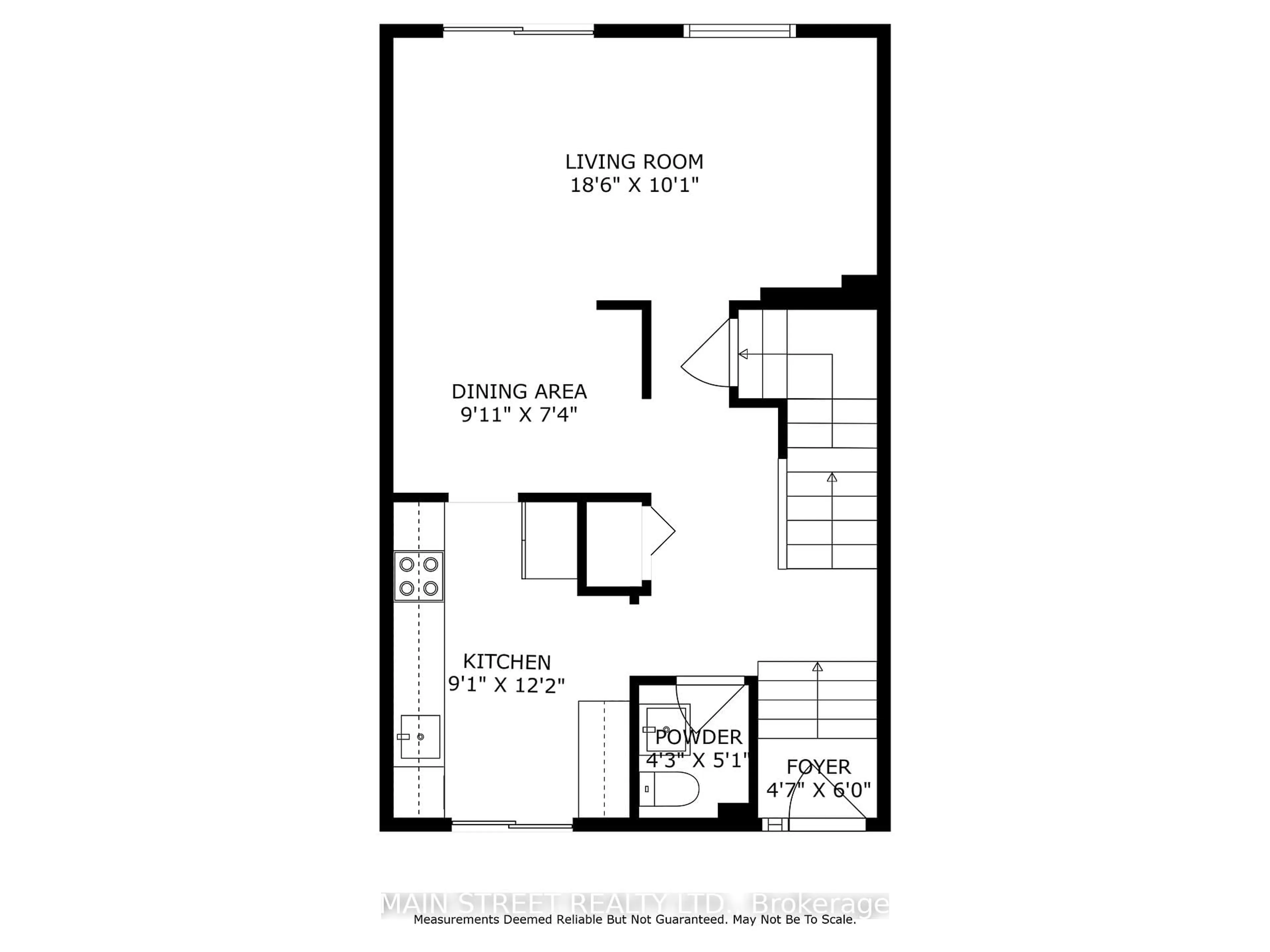 Floor plan for 725 Vermouth Ave #18, Mississauga Ontario L5A 3X5