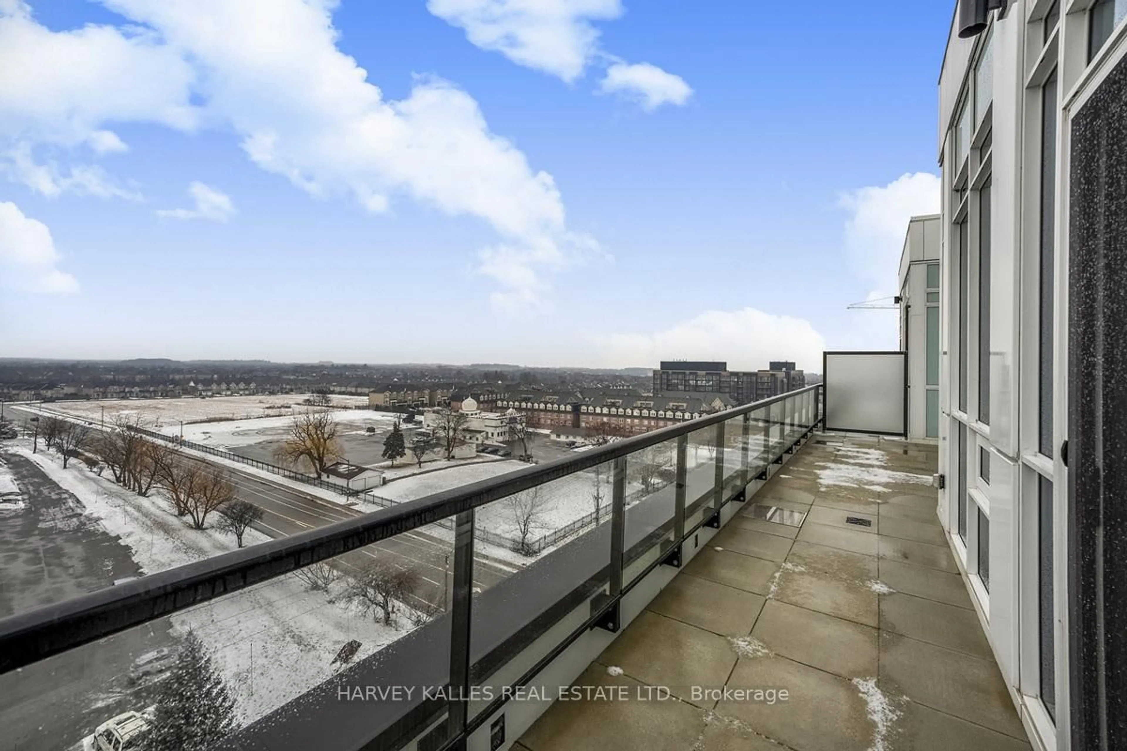 Balcony in the apartment, city buildings view from balcony for 3005 Pine Glen Rd #805, Oakville Ontario L6M 5P5