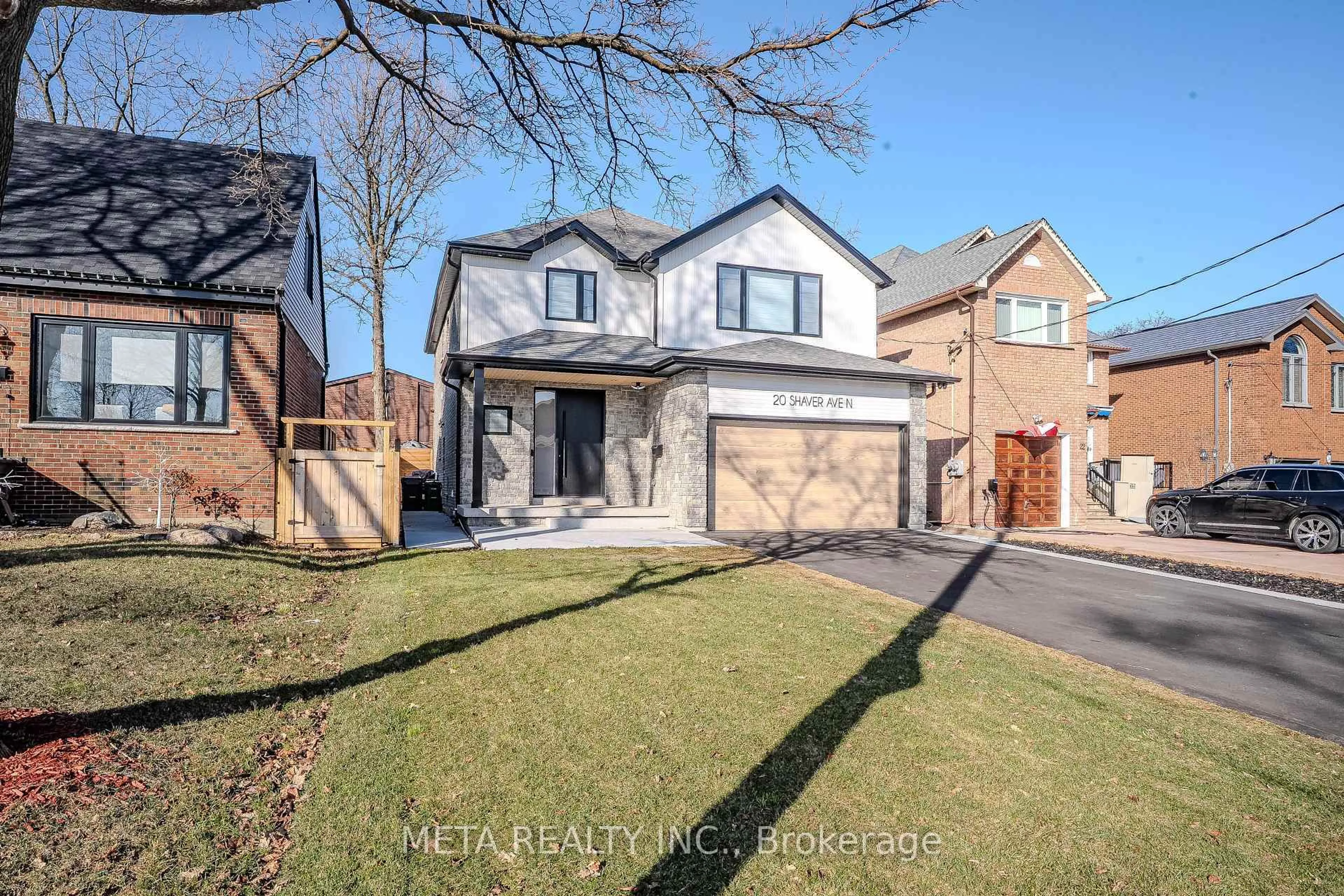 Home with brick exterior material, street for 20 Shaver Ave, Toronto Ontario M9B 4N4