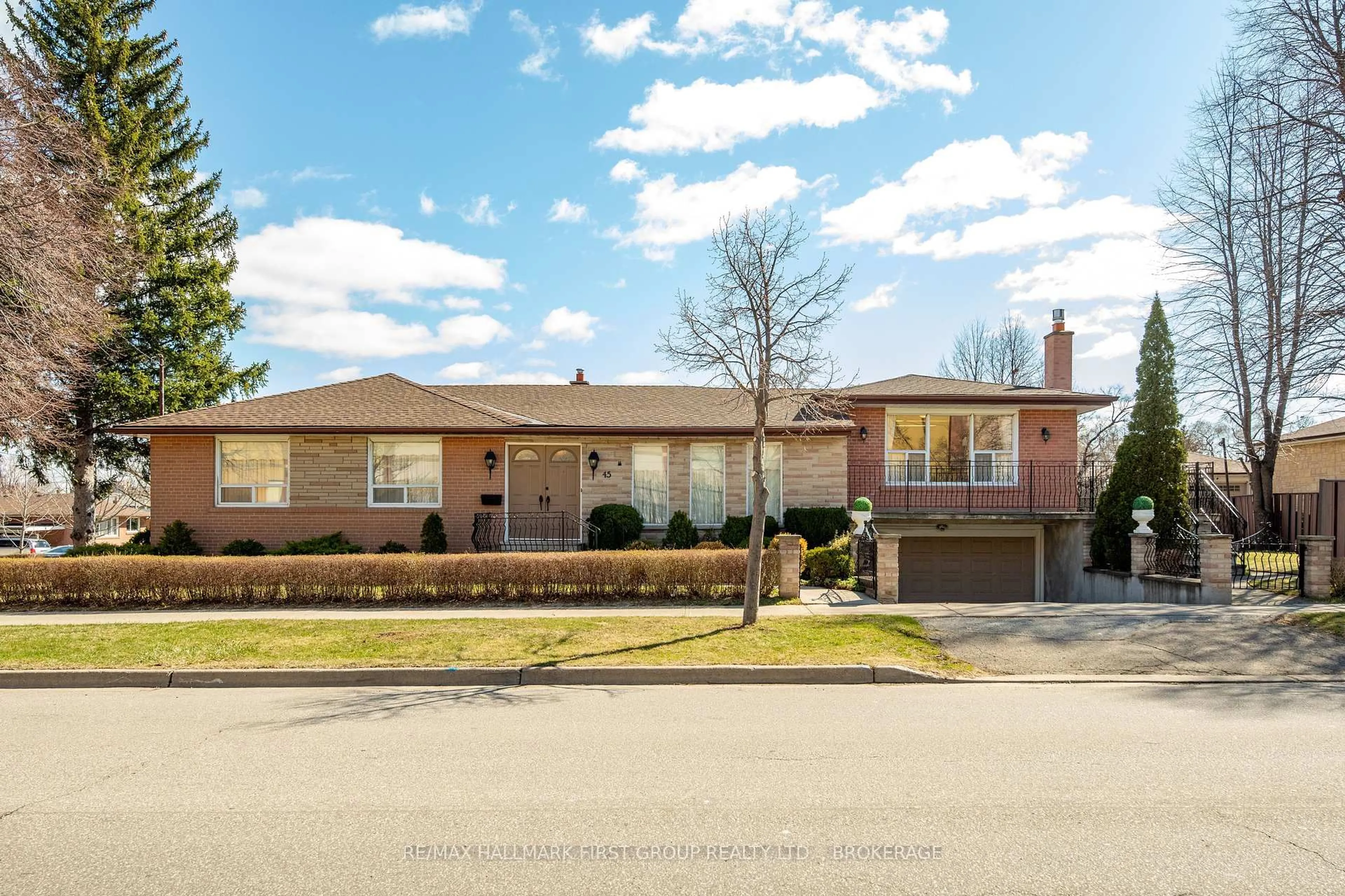 Home with brick exterior material, street for 45 Burrard Rd, Toronto Ontario M9W 3T3