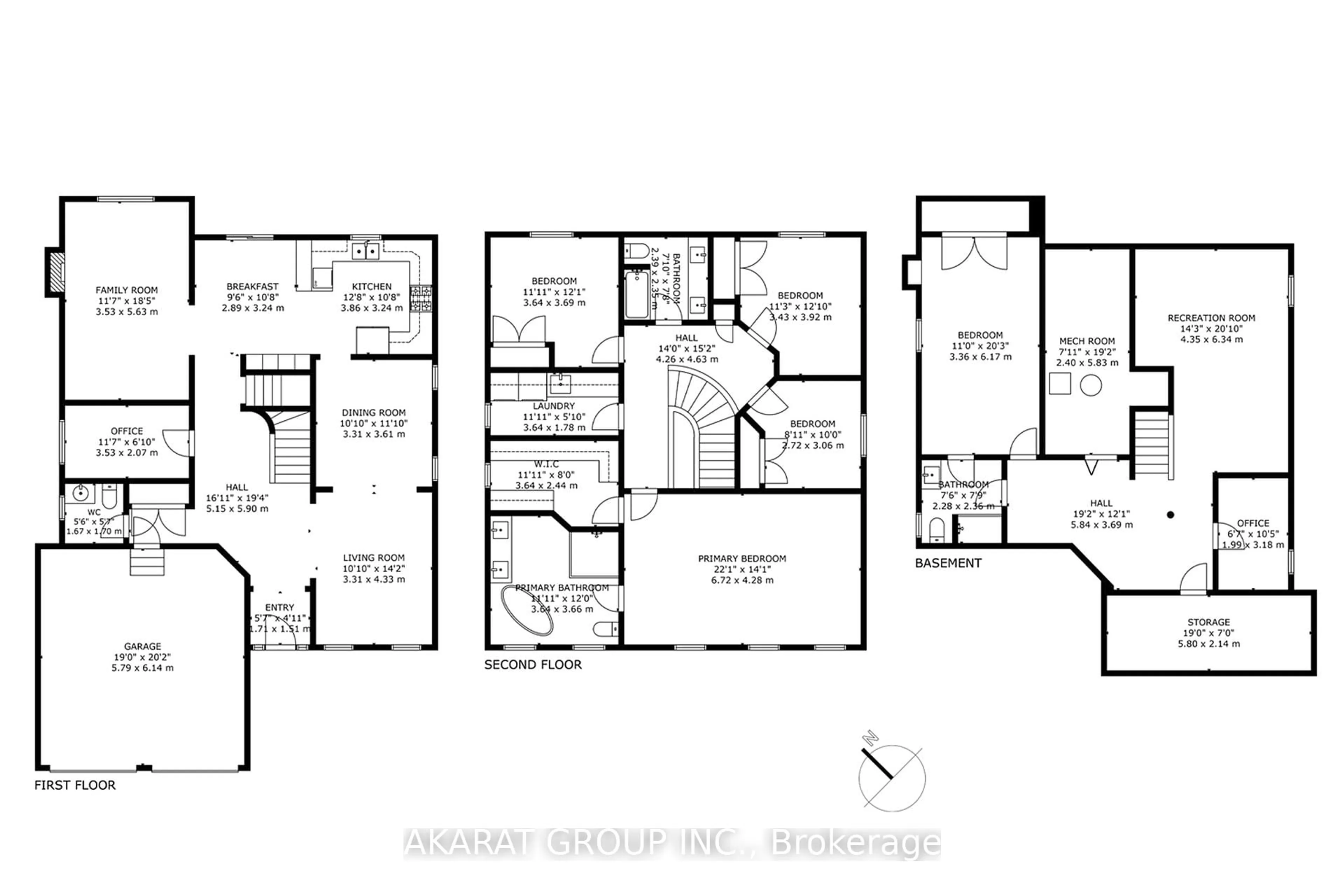 Floor plan for 2113 Dalecroft Cres, Burlington Ontario L7M 4B3