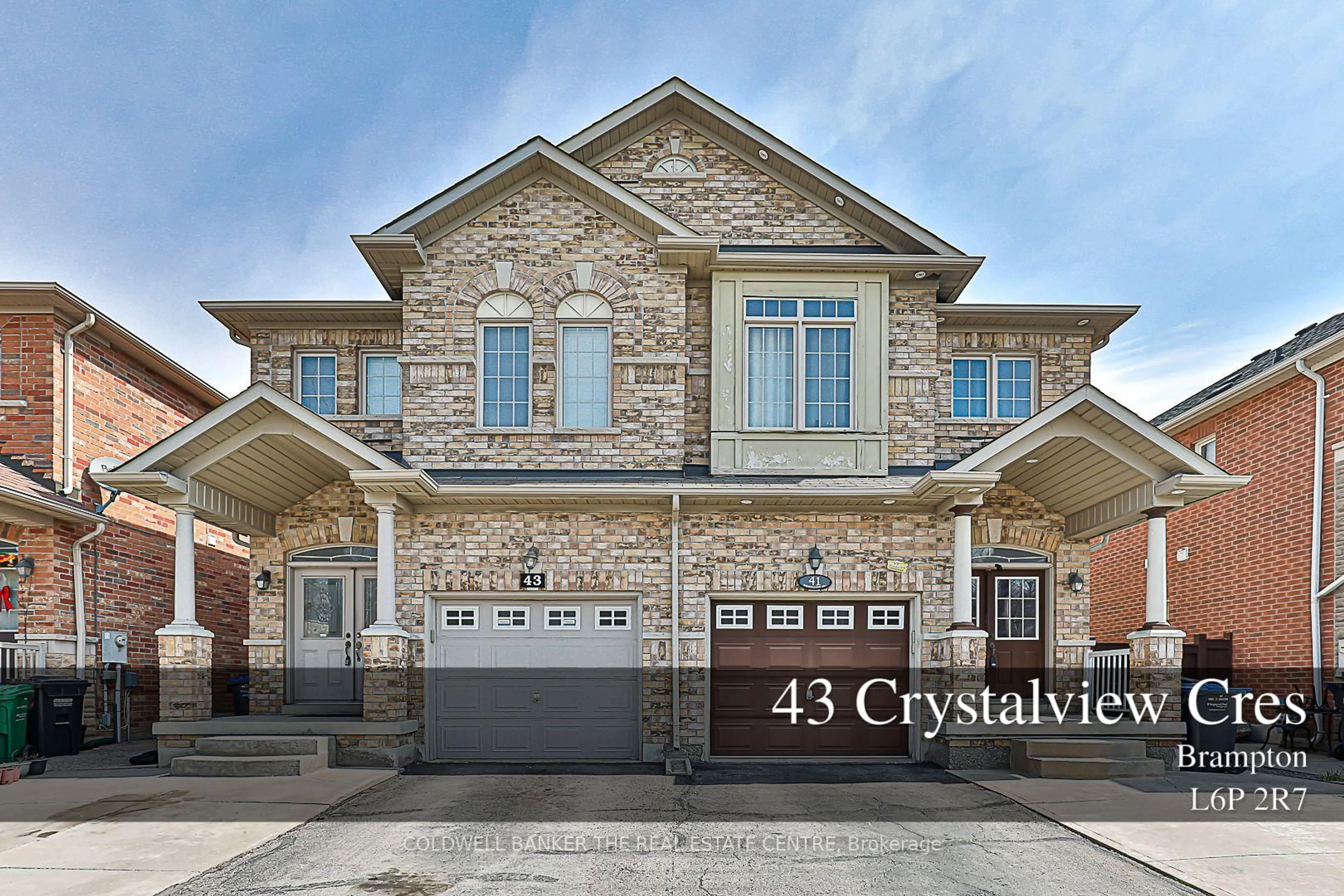 Home with brick exterior material, unknown for 43 Crystalview Cres, Brampton Ontario L6P 2R7