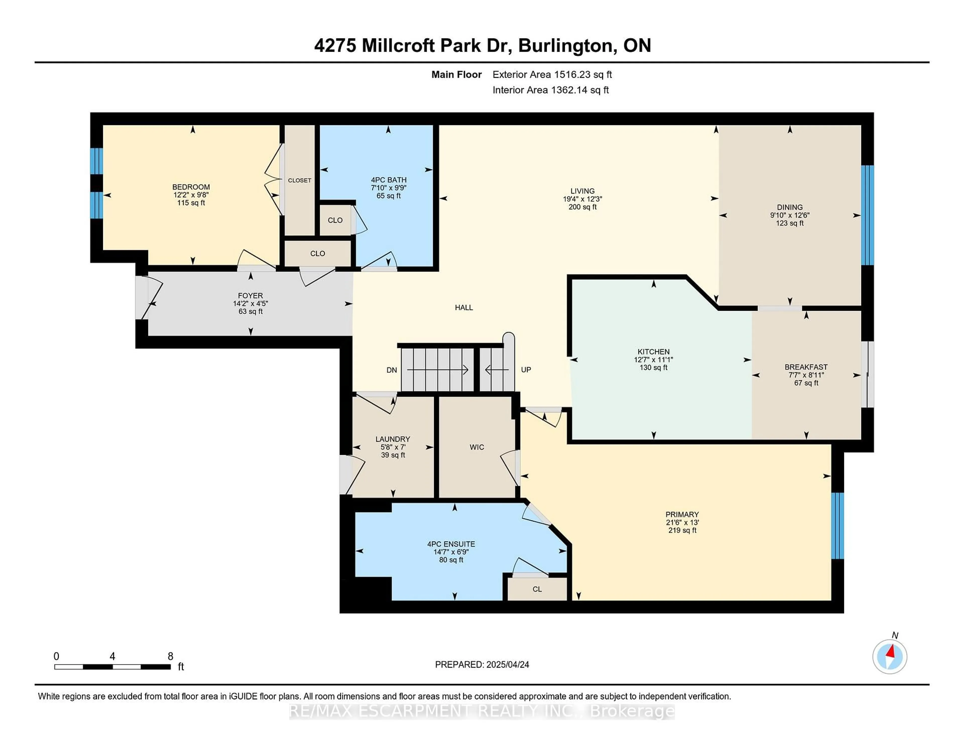 Floor plan for 4275 Millcroft Park Dr #10, Burlington Ontario L7M 4L9