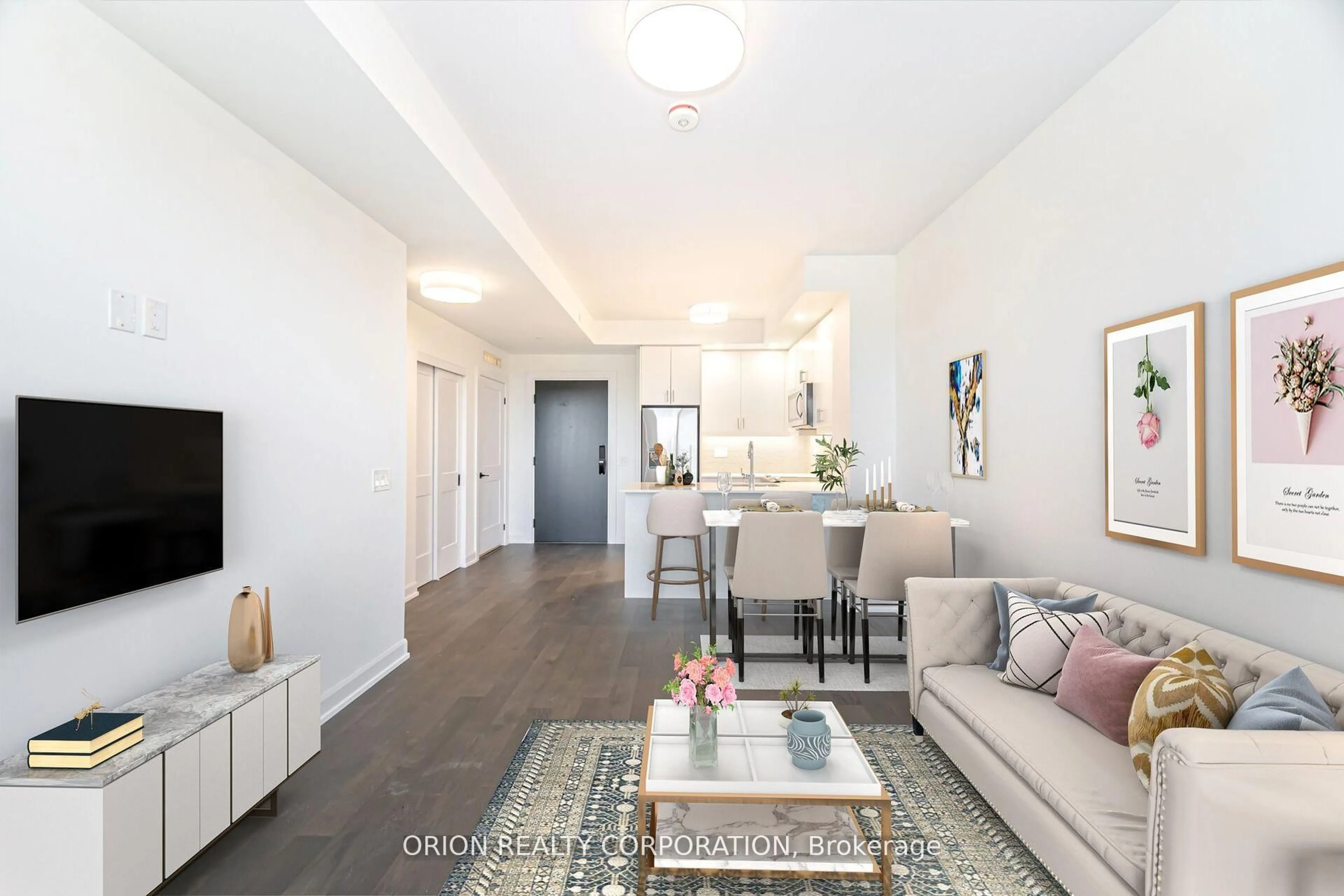 Living room with furniture, unknown for 3220 William Coltson Ave #808, Oakville Ontario L6H 7X9