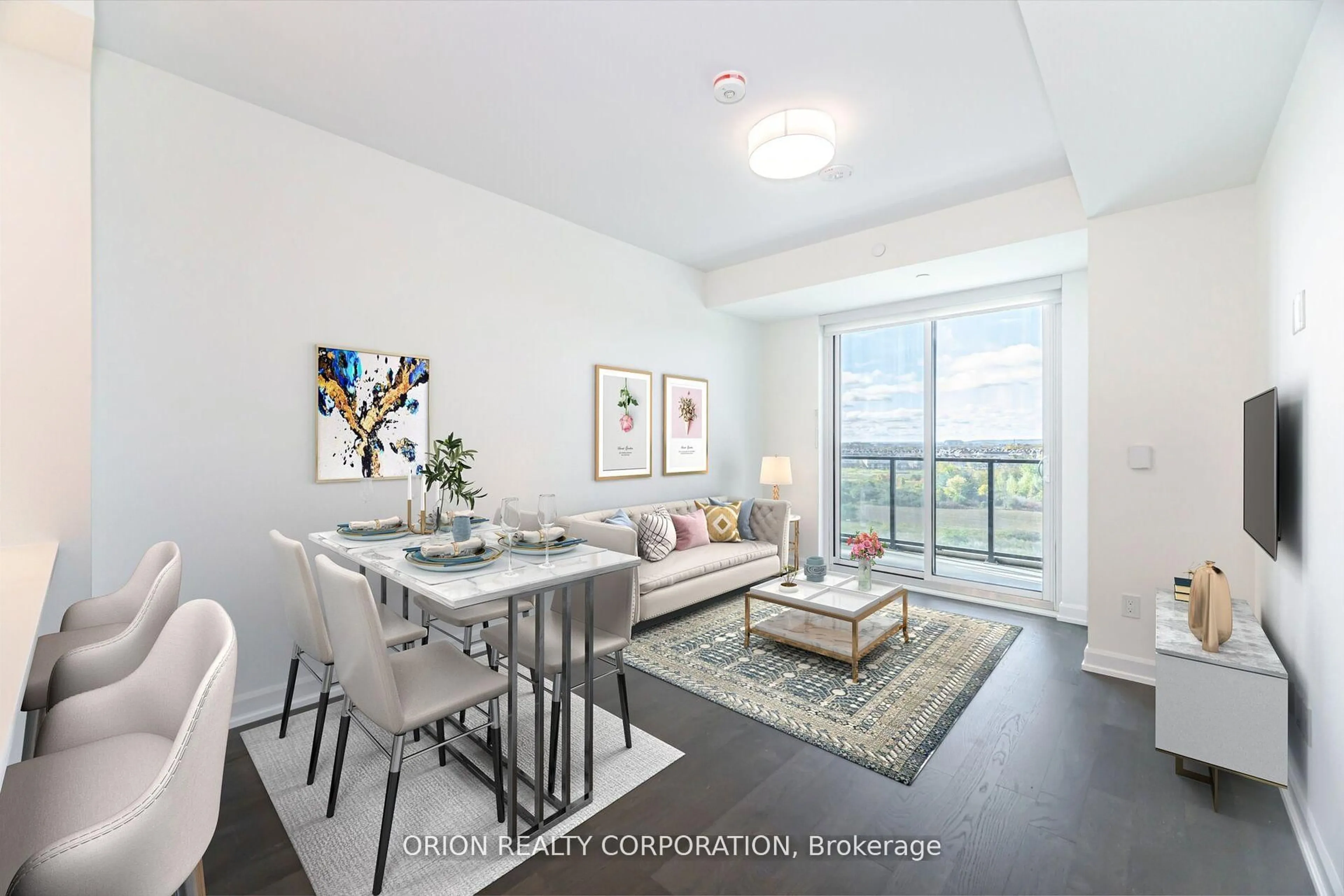 Living room with furniture, unknown for 3220 William Coltson Ave #808, Oakville Ontario L6H 7X9
