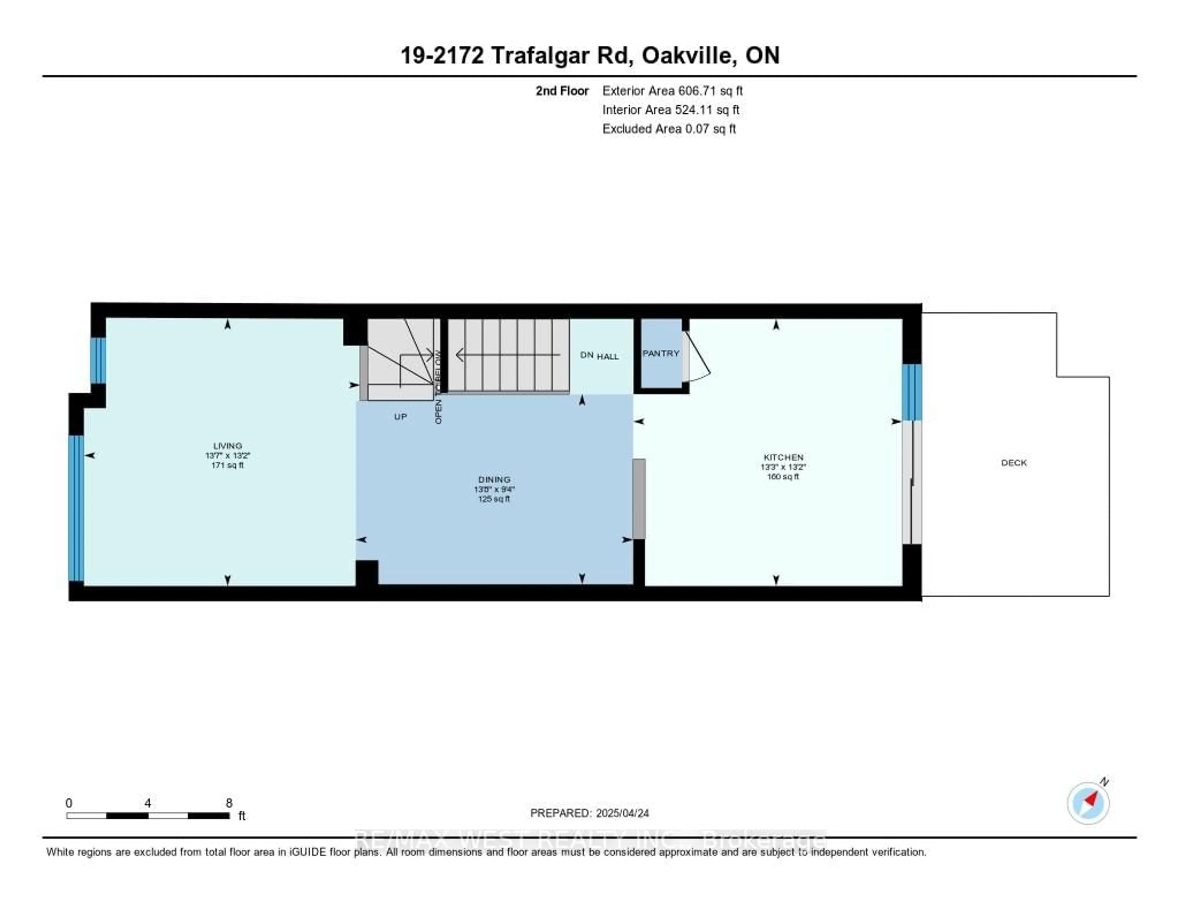 Floor plan for 2172 Trafalgar Rd #19, Oakville Ontario L6H 7H2
