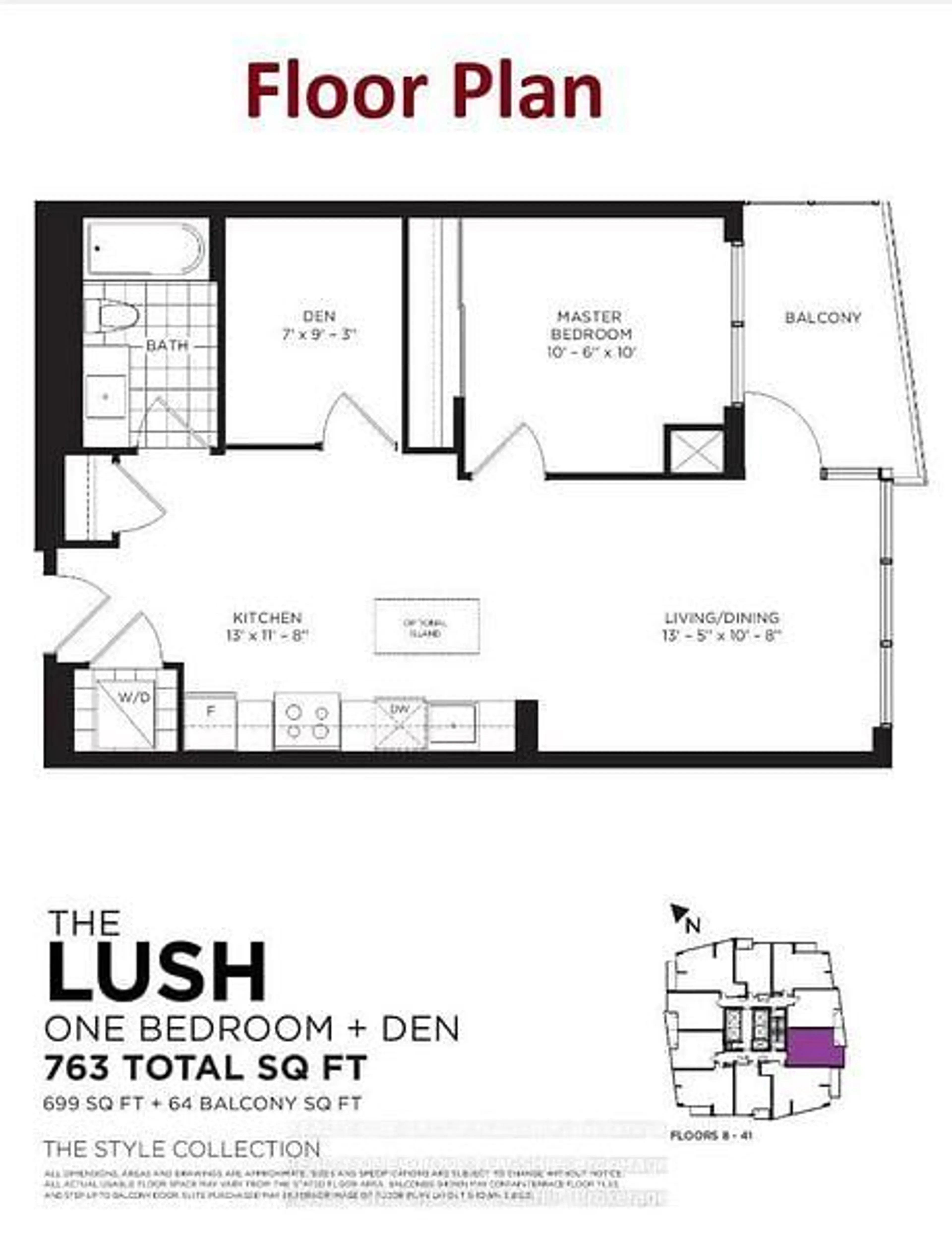 Floor plan for 510 Curran Pl #3901, Mississauga Ontario L5B 0J8