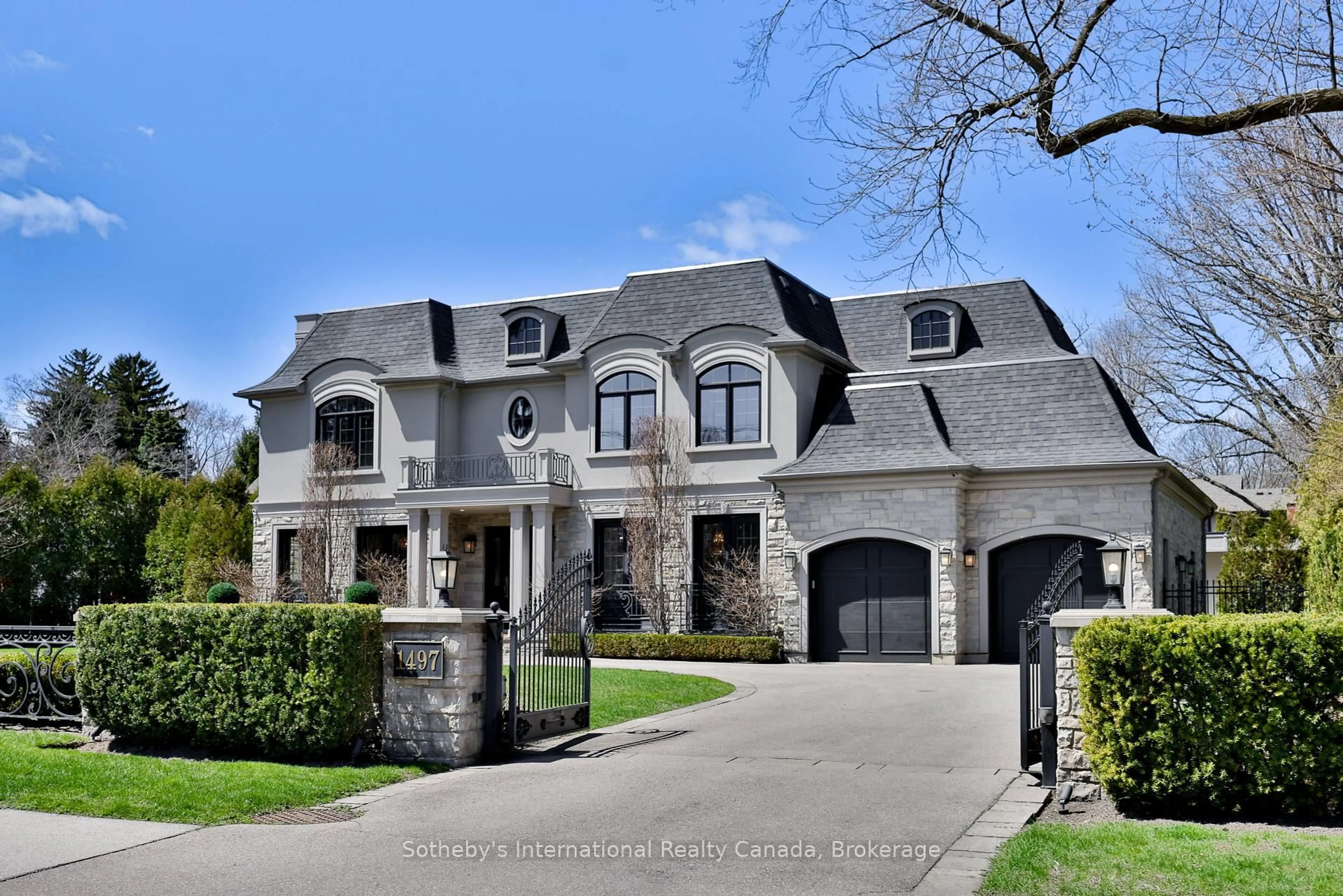 Home with brick exterior material, street for 1497 Lakeshore Rd, Oakville Ontario L6L 1G5