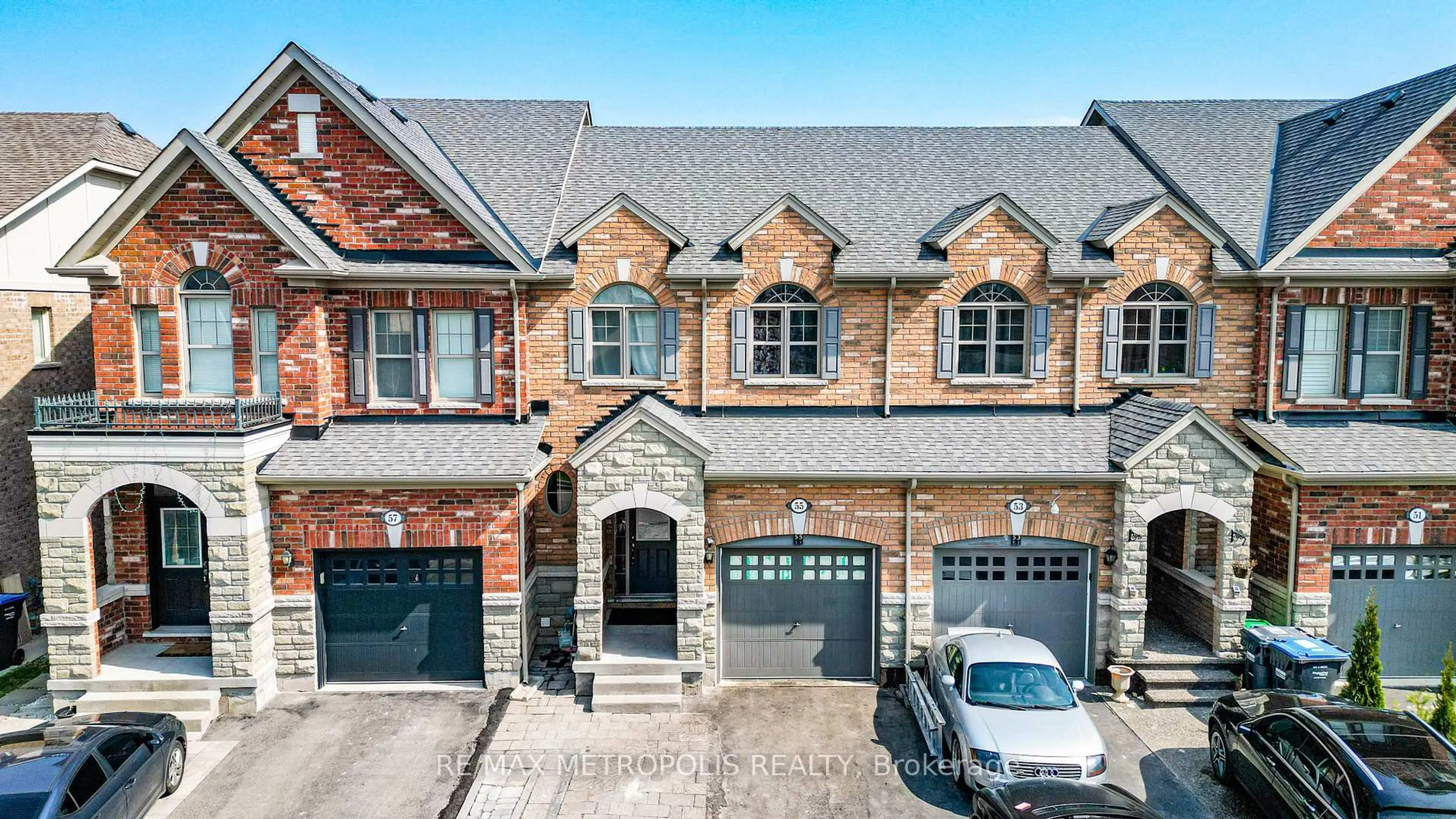 Home with brick exterior material, street for 55 Pennycross Cres, Brampton Ontario L7A 4L9