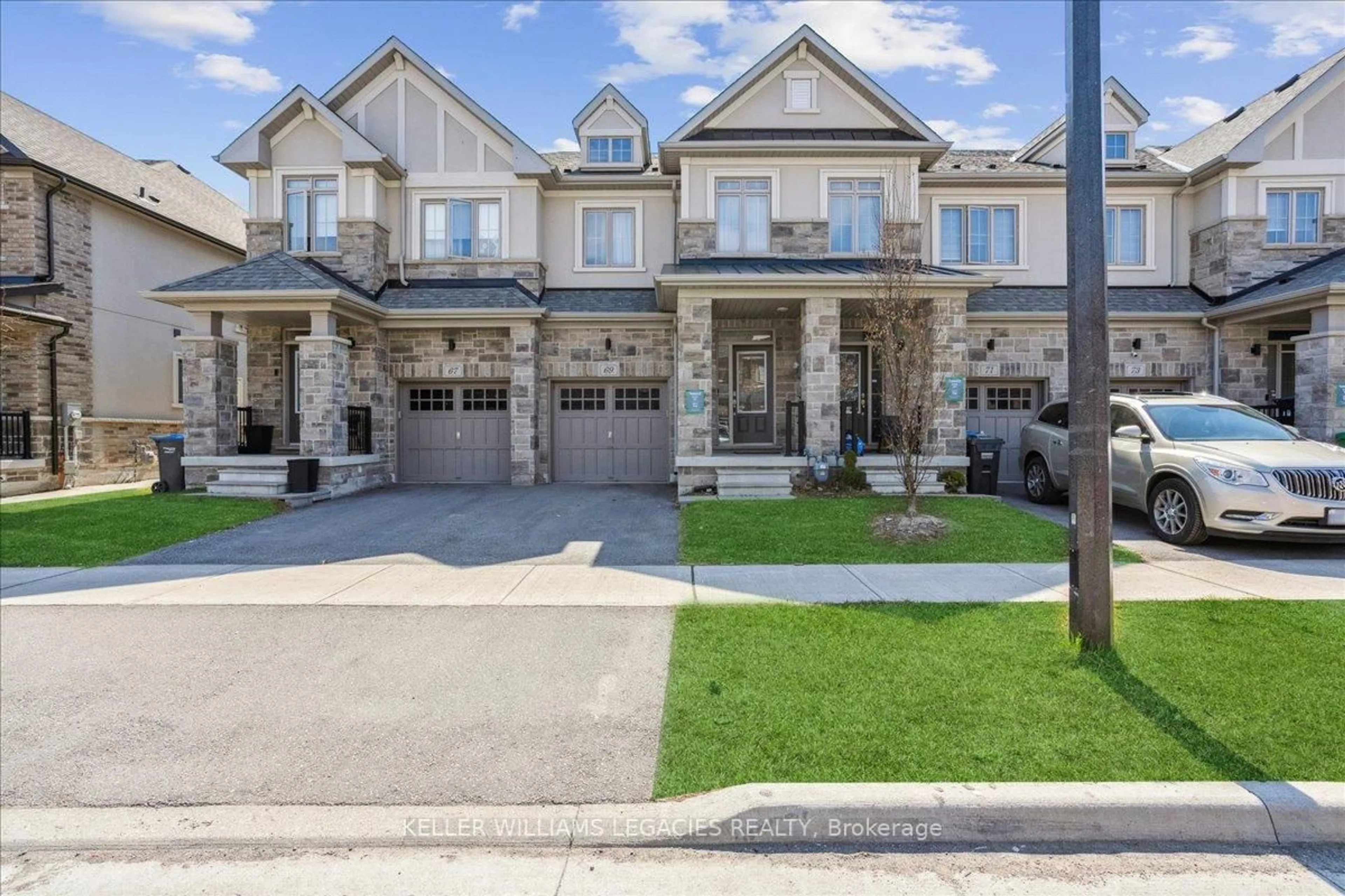 Home with brick exterior material, street for 69 Doris Pawley Cres, Caledon Ontario L7C 4E7