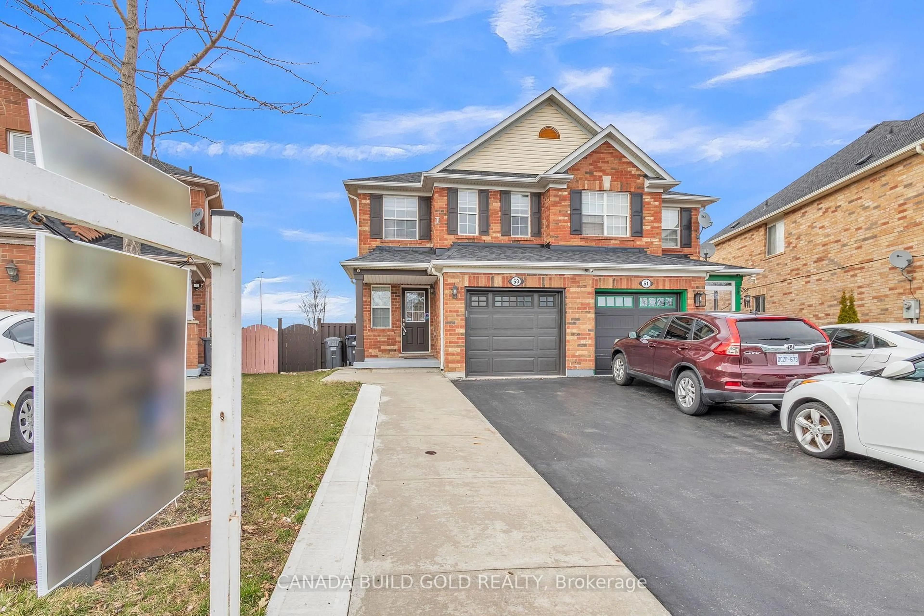 Home with brick exterior material, street for 53 Bottomwood St, Brampton Ontario L6S 0B3
