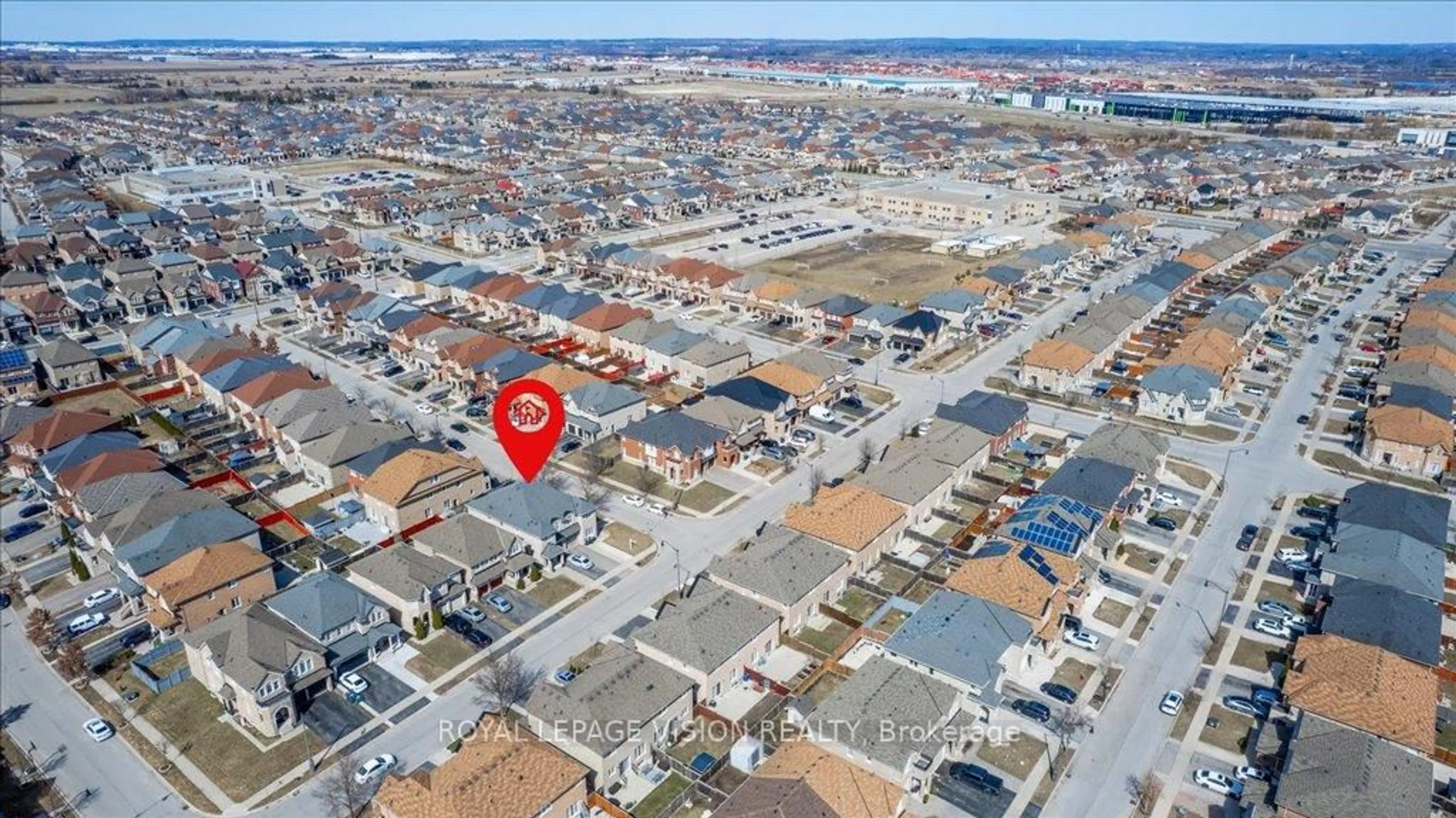 A pic from outside/outdoor area/front of a property/back of a property/a pic from drone, street for 32 Drexel Rd, Brampton Ontario L6P 3S1