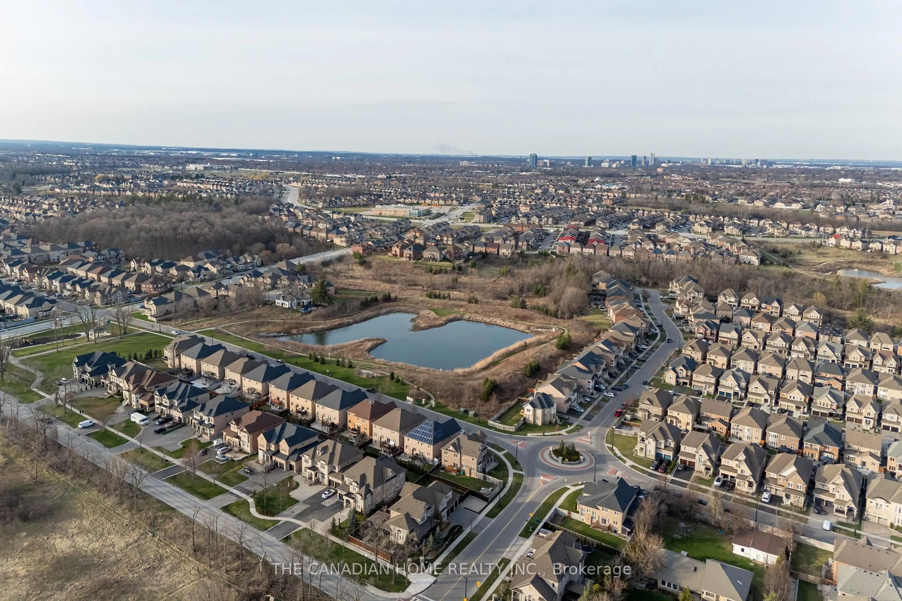 A pic from outside/outdoor area/front of a property/back of a property/a pic from drone, unknown for 13 Templar St, Brampton Ontario L6Y 2Y2