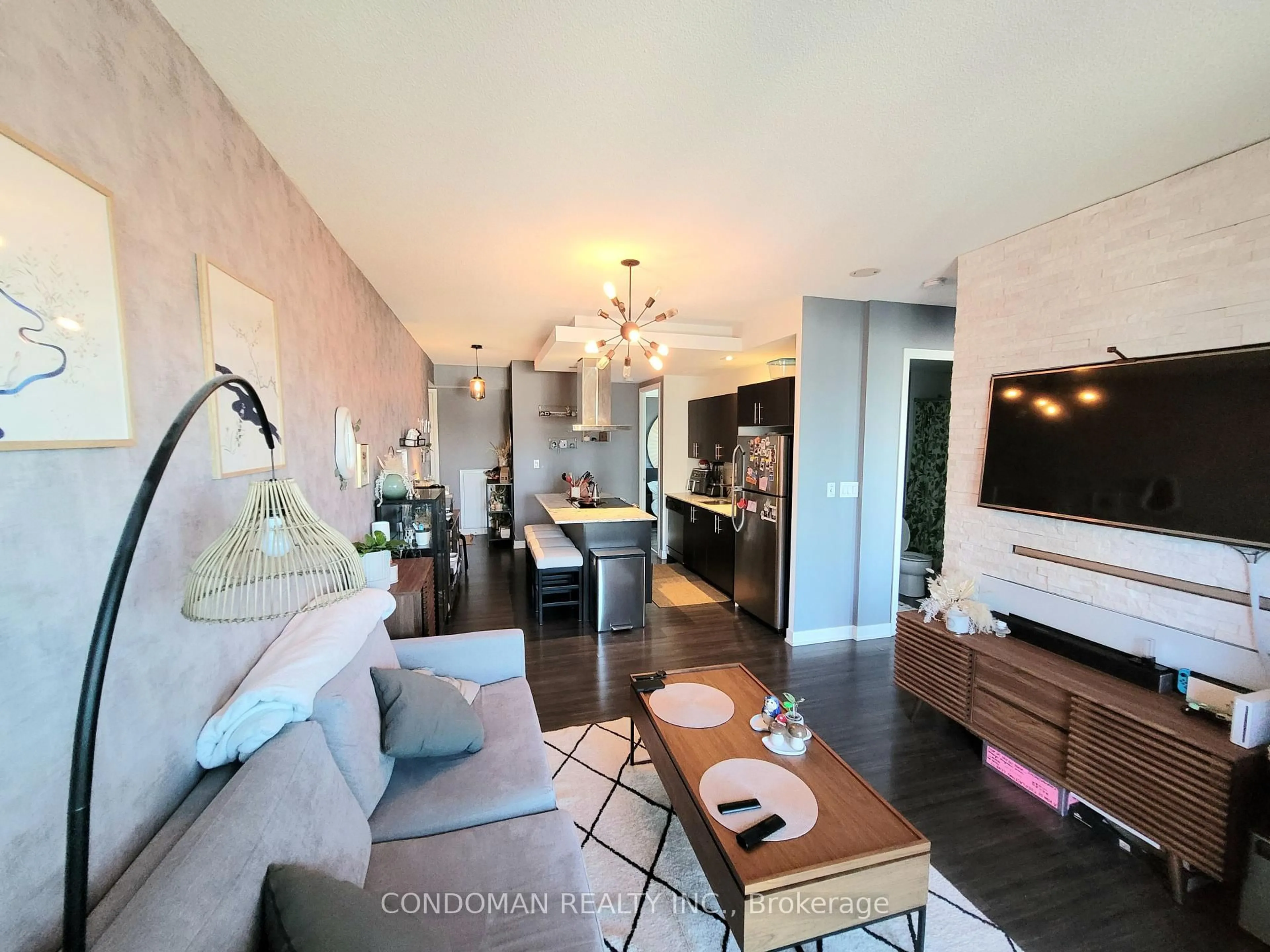 Living room with furniture, unknown for 165 Legion Rd #1924, Toronto Ontario M8Y 0B3