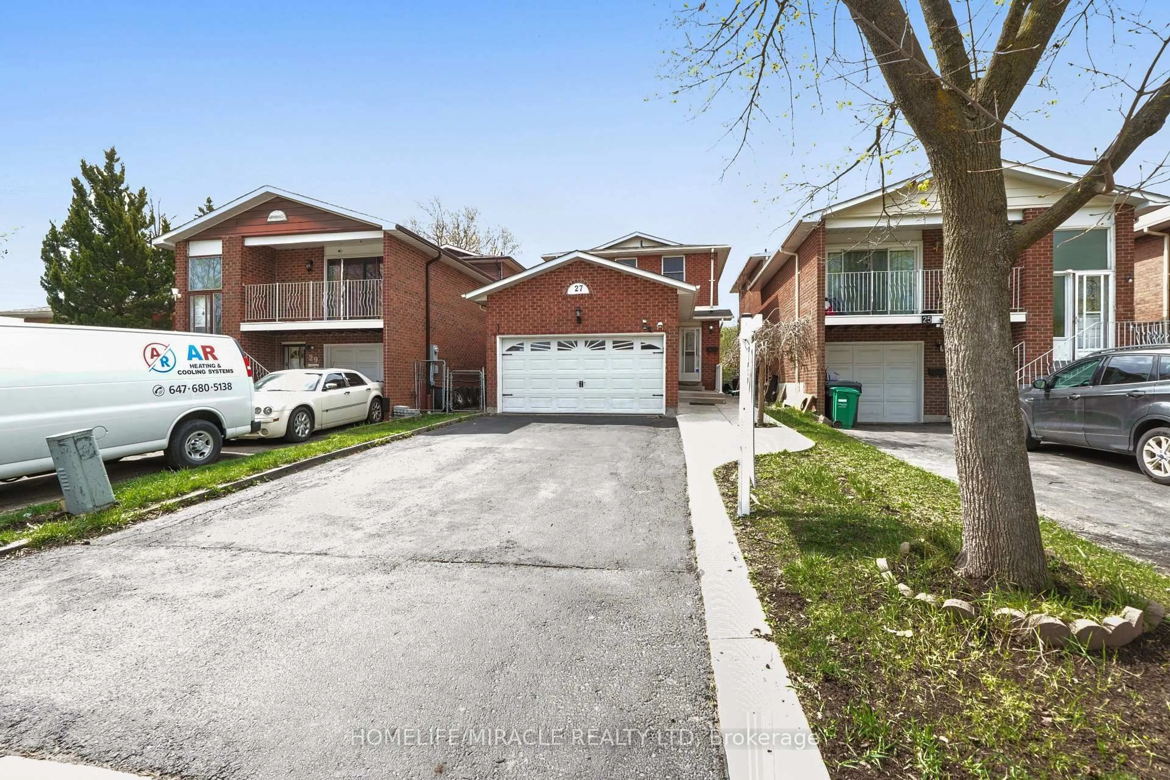 Home with brick exterior material, street for 27 Deerpark Cres, Brampton Ontario L6X 2T6