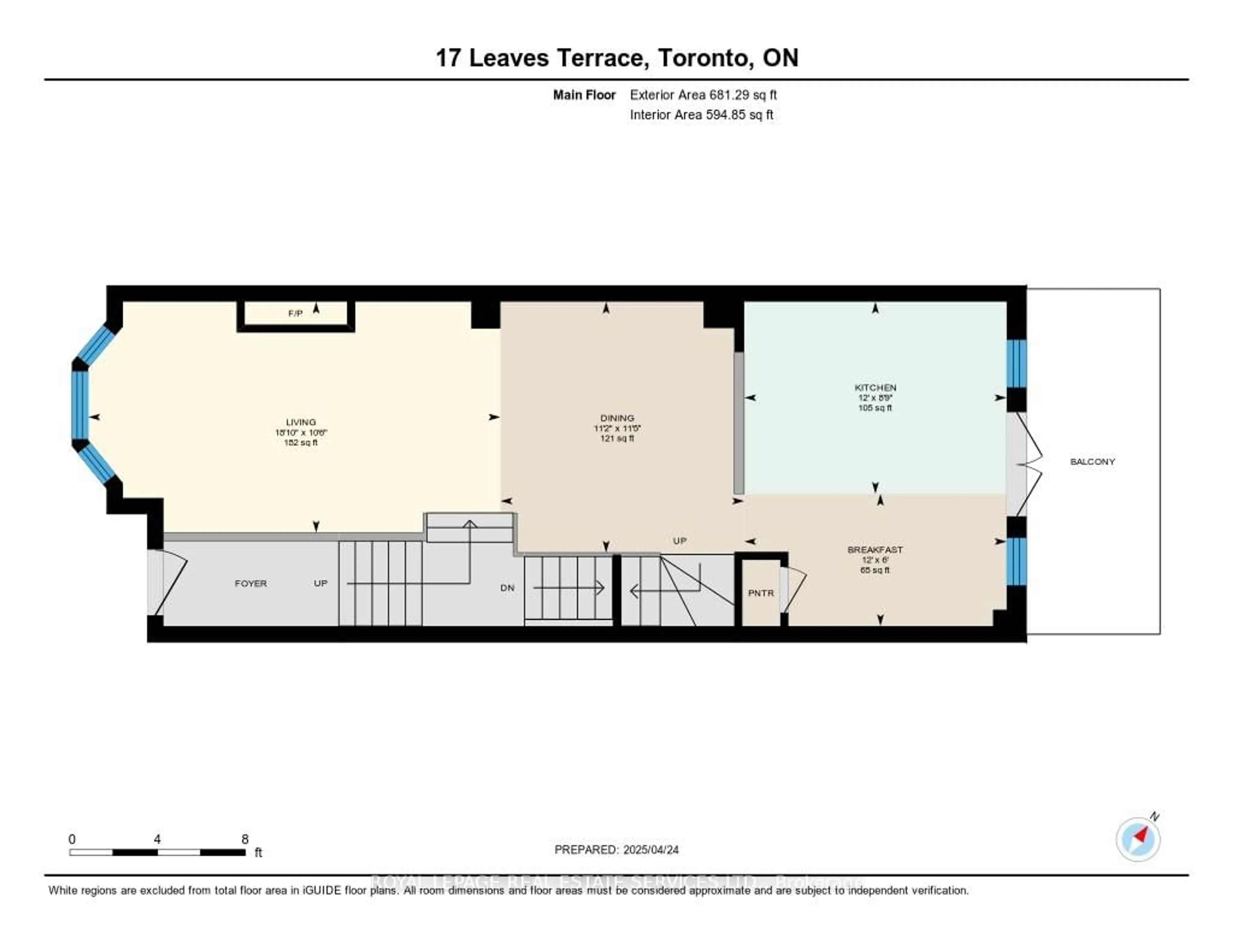 Floor plan for 17 Leaves Terr, Toronto Ontario M8Y 4H4