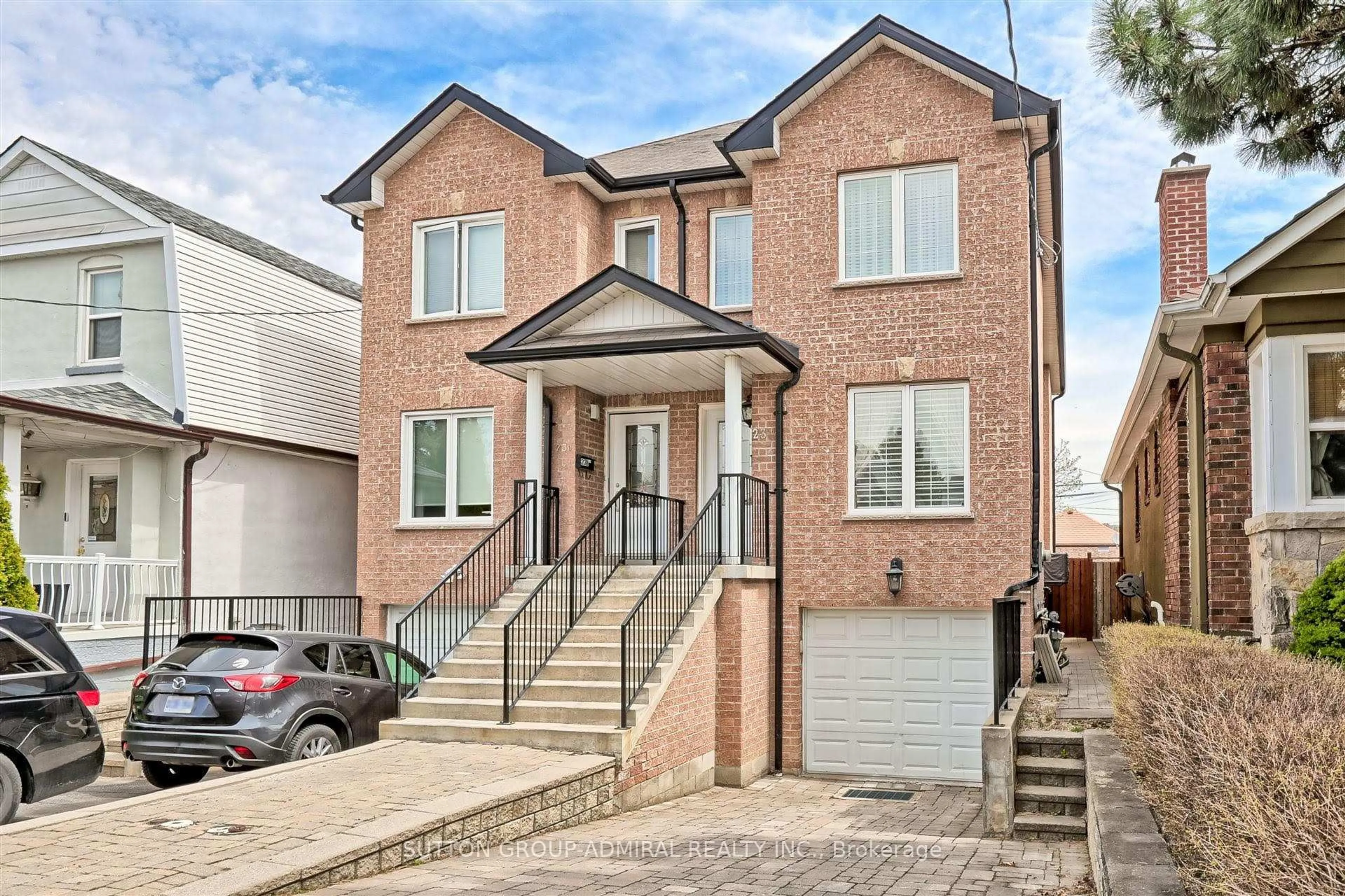 Home with brick exterior material, street for 23A Yarrow Rd, Toronto Ontario M6M 4E2