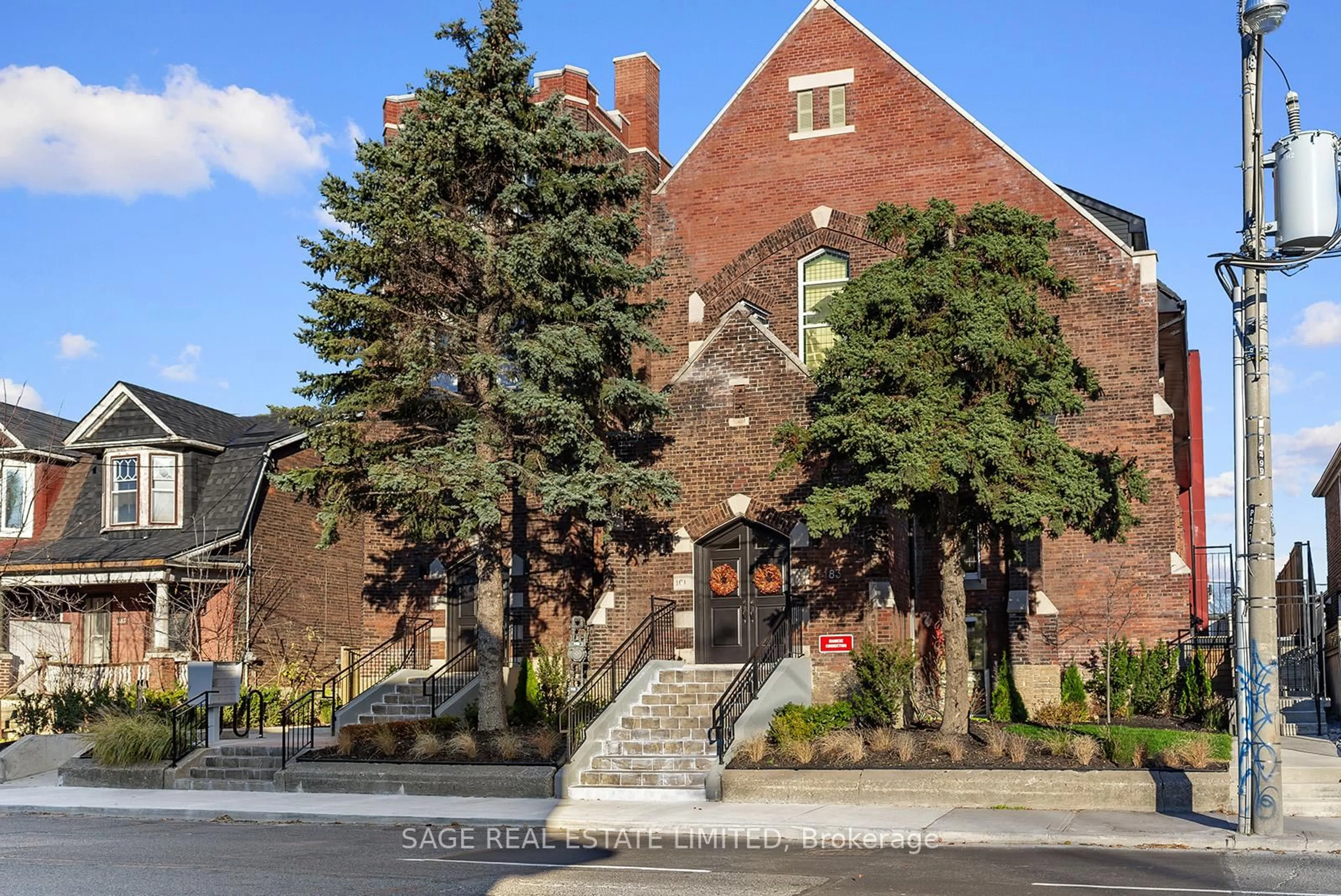Home with brick exterior material, street for 1183 Dufferin St #114, Toronto Ontario M6H 4B7