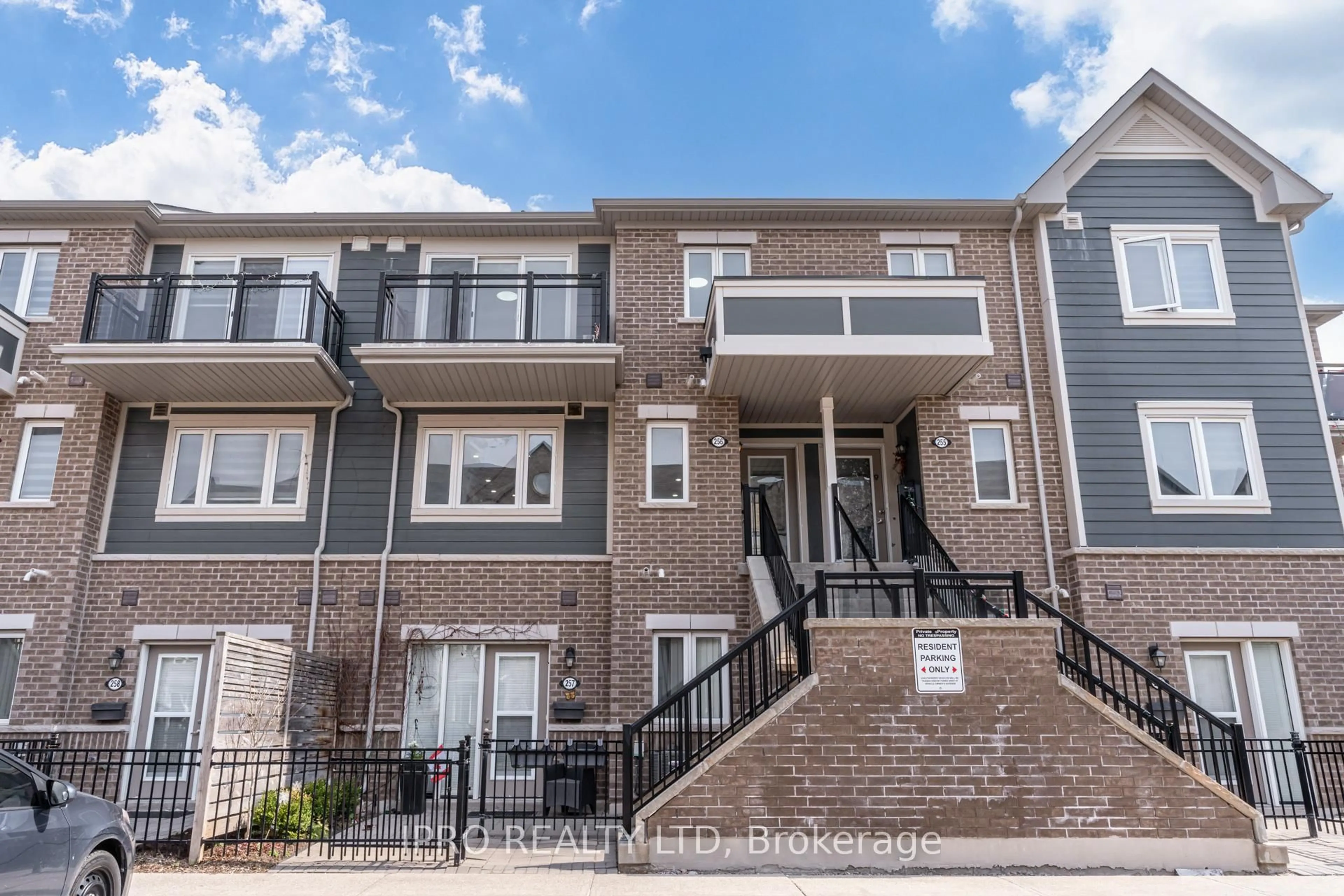 Home with brick exterior material, street for 250 Sunny Meadows Blvd #256, Brampton Ontario L6R 3Y6