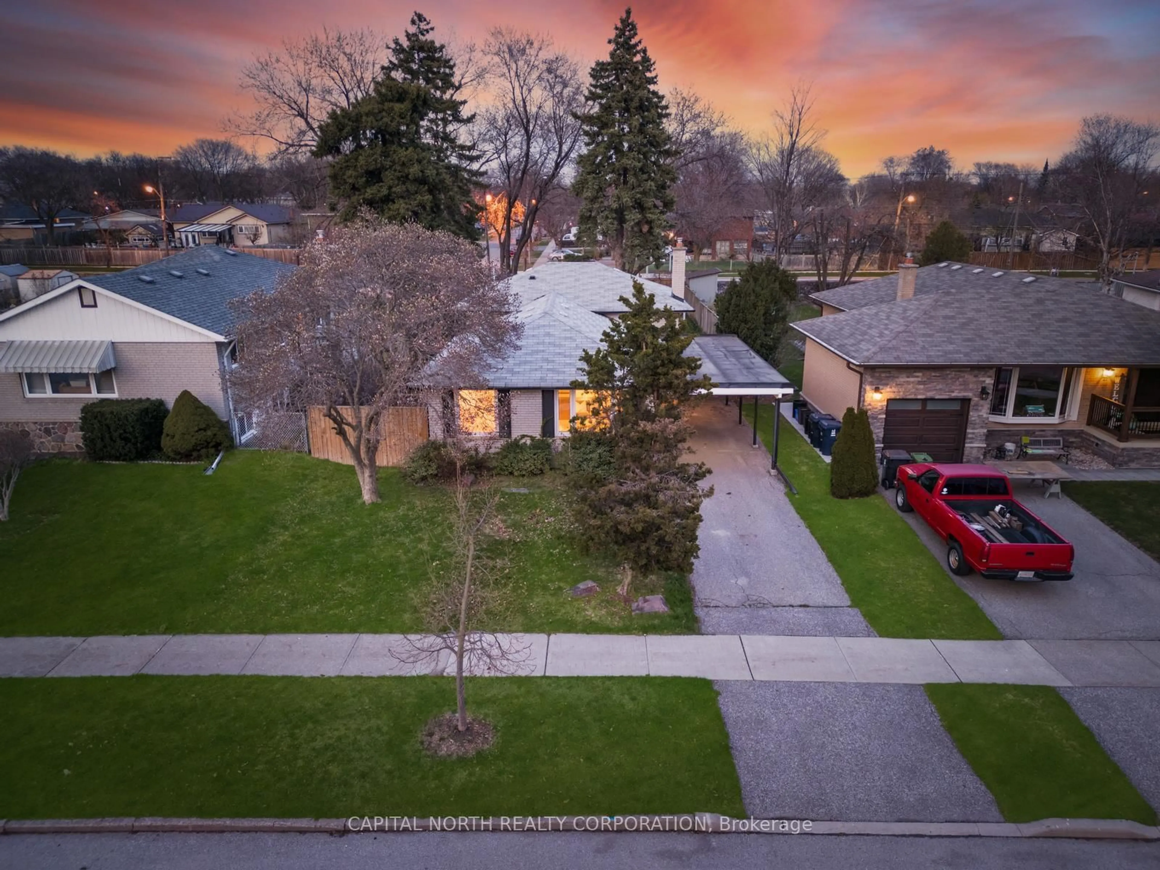 A pic from outside/outdoor area/front of a property/back of a property/a pic from drone, street for 19 Vanderbrent Cres, Toronto Ontario M9R 3W9