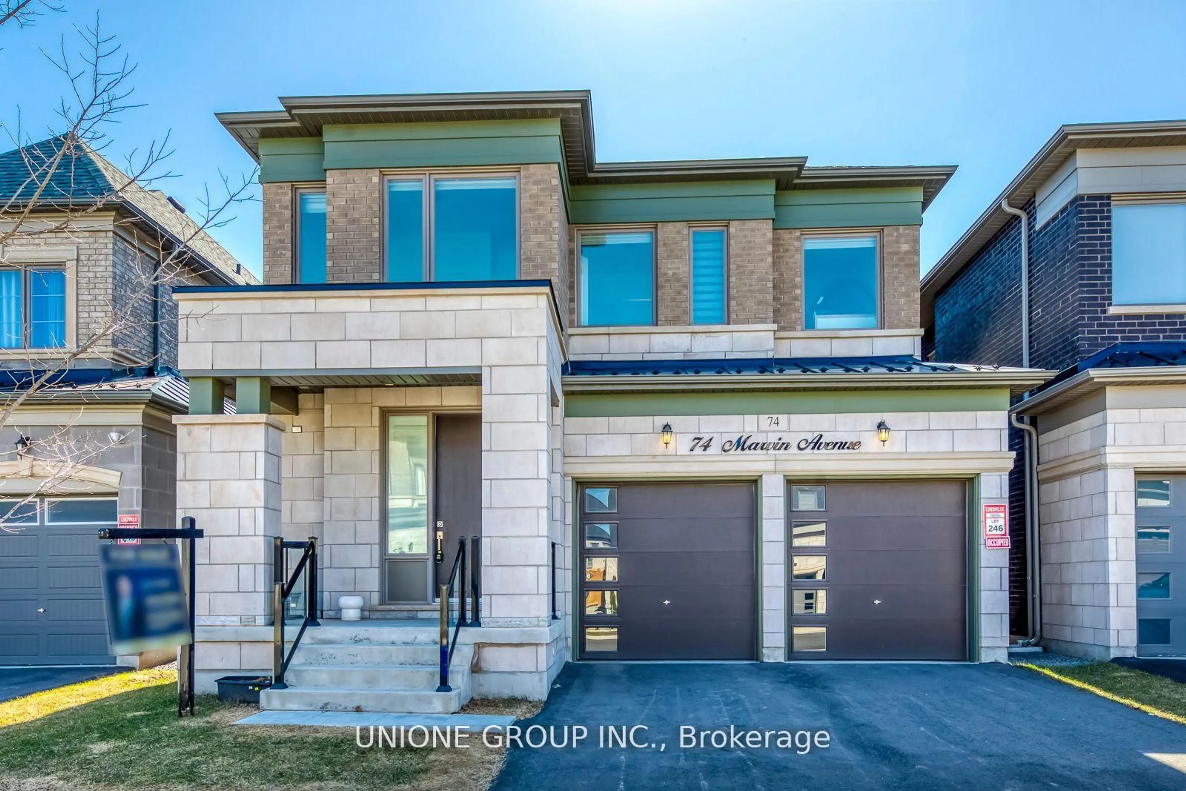 Home with brick exterior material, street for 74 Marvin Ave, Oakville Ontario L6H 0Z7