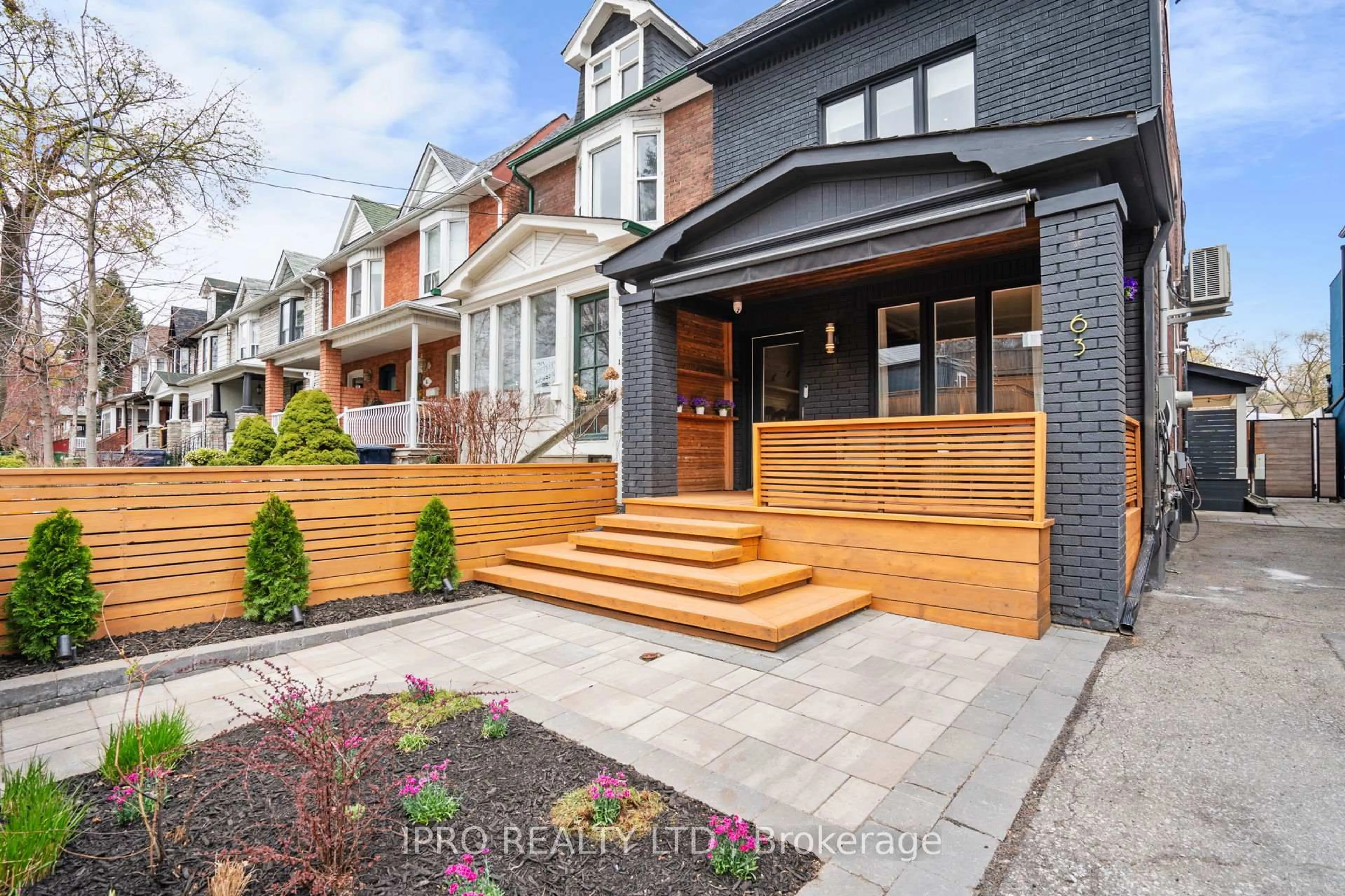 Home with brick exterior material, street for 63 Edwin Ave, Toronto Ontario M6P 3Z5